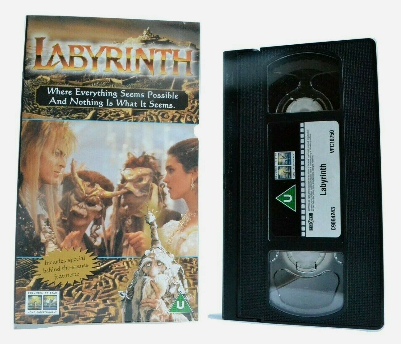 Labyrinth - Musical Fantasy - Goblins - David Bowie/Jennifer Connelly - Pal VHS-