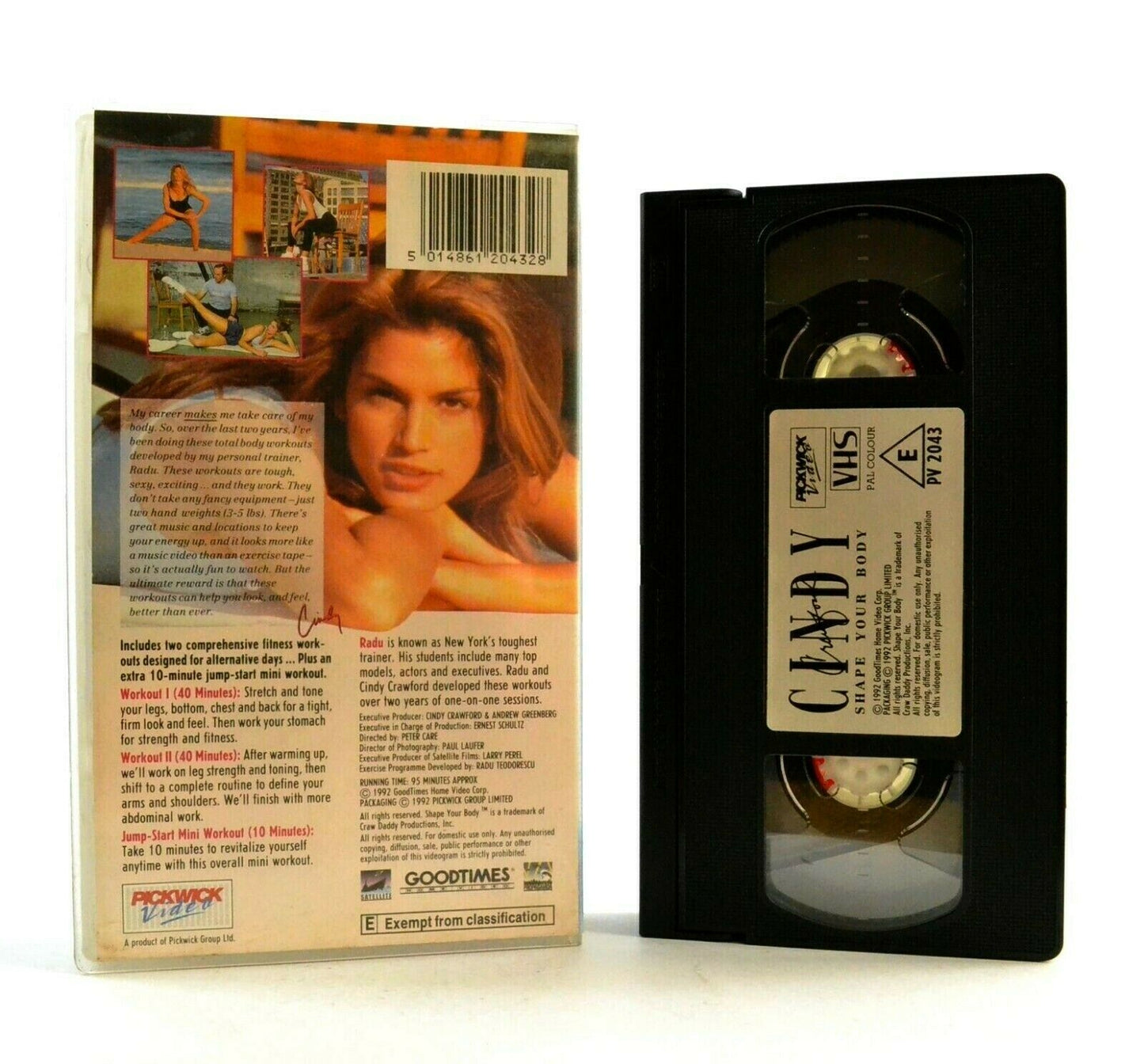 Cindy Crawford: Shape Your Body - Workout - Fitness - Exercises - Beauty - VHS-