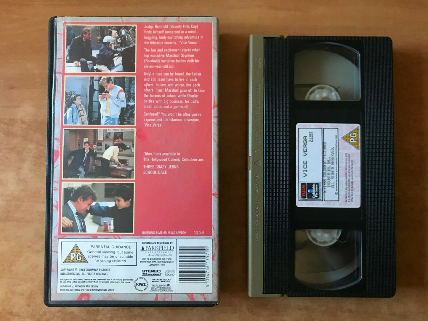 Vice Versa (1988);[F. Anstey] Fantasy Comedy - Fred Savage/Judge Reinhold - VHS-