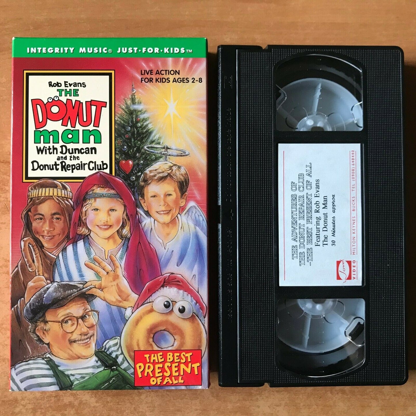 The Donut Man; [Rob Evans] Carton Box - Educational - Children's - Pal VHS-