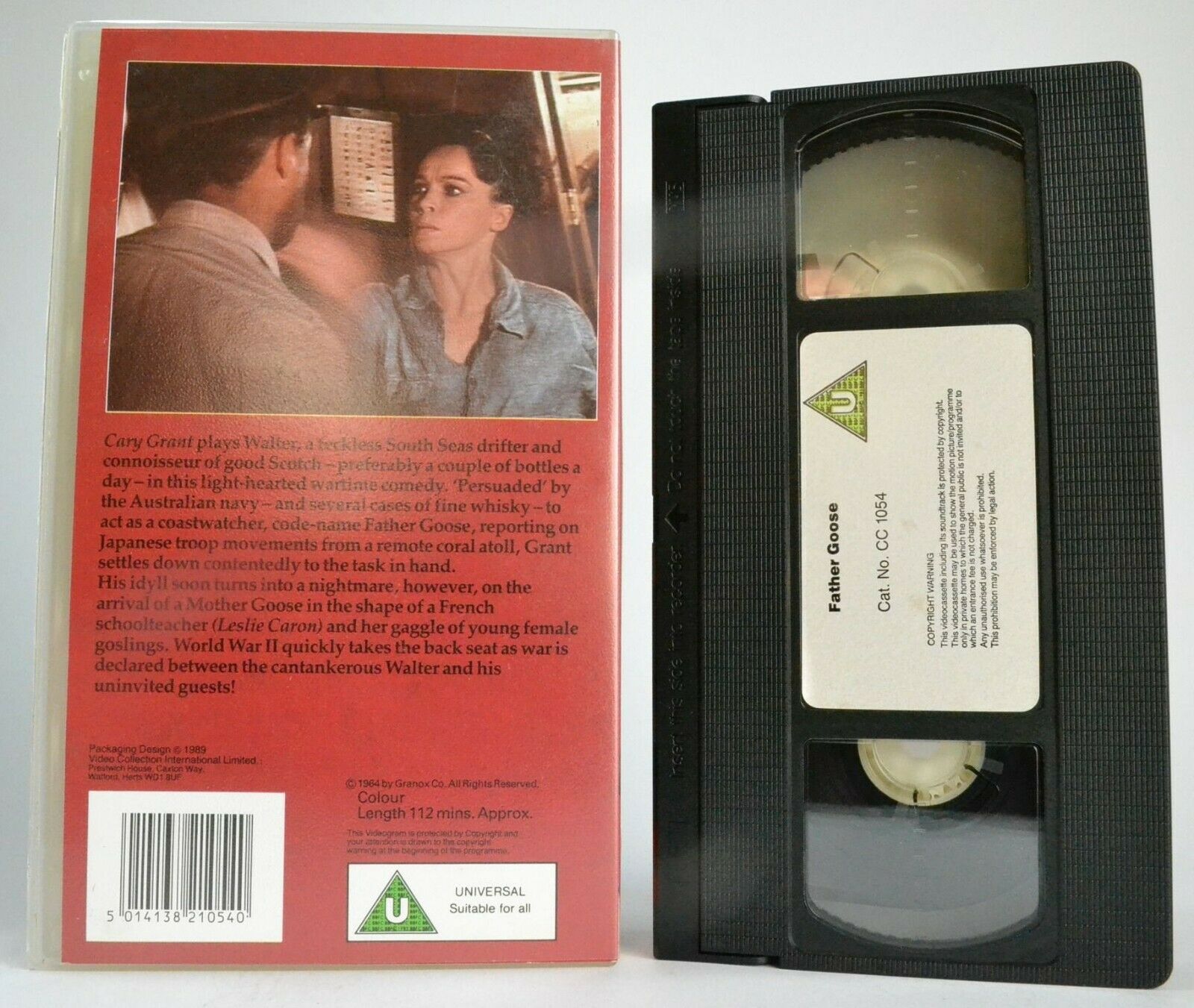 Father Goose (1964): Romantic Comedy - Cary Grant / Trevor Howard - Pal VHS-