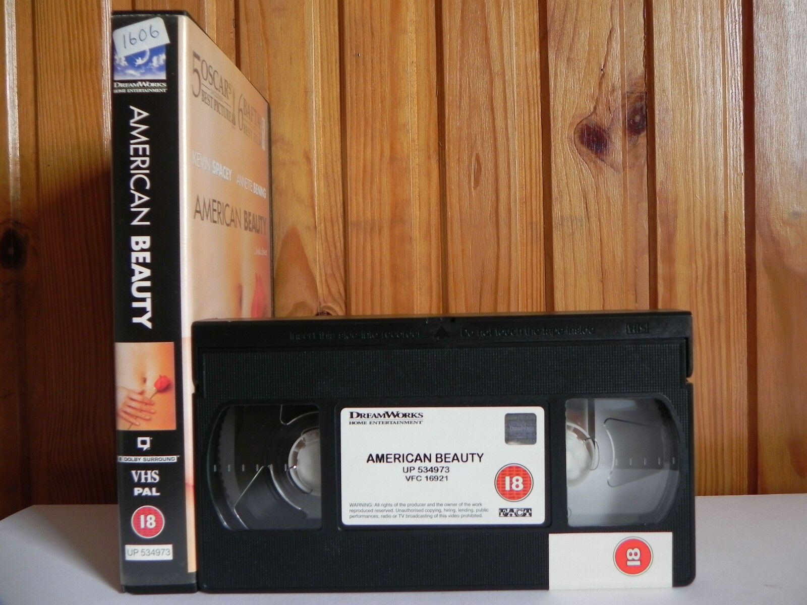 American Beauty - Large Box - Kevin Spacey Drama - 5 Oscars & 6 Baftas - Pal VHS-