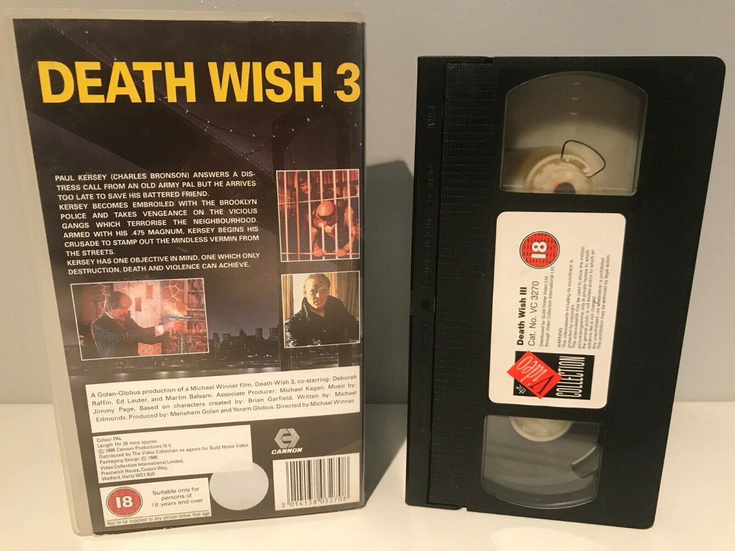 Death Wish 3 (1985): Dramatic Crime Action - Vigilante - Charles Bronson - VHS-