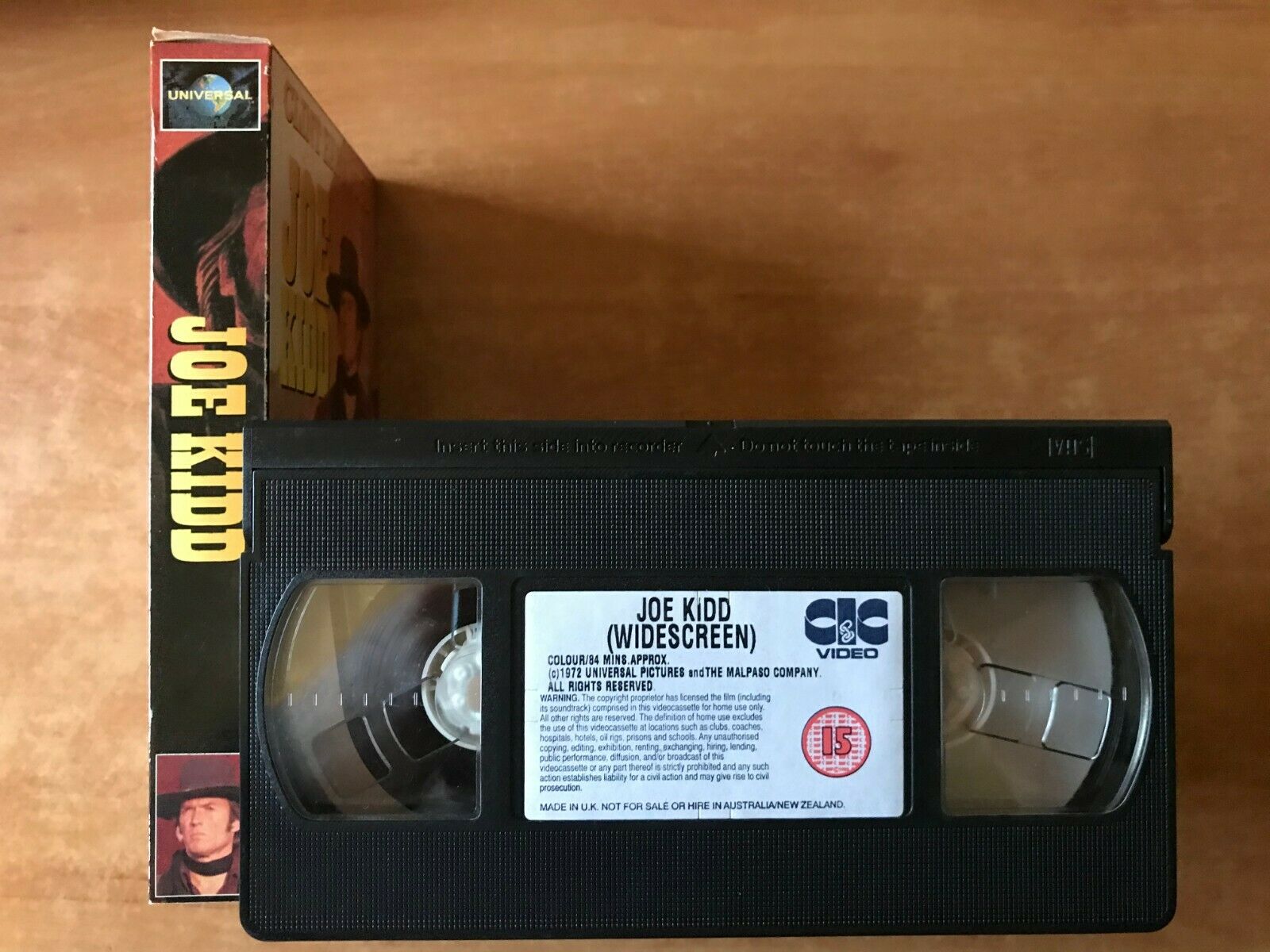Joe Kidd (1972): Western [Carton Box] Clint Eastwood / Robert Duvall - Pal VHS-