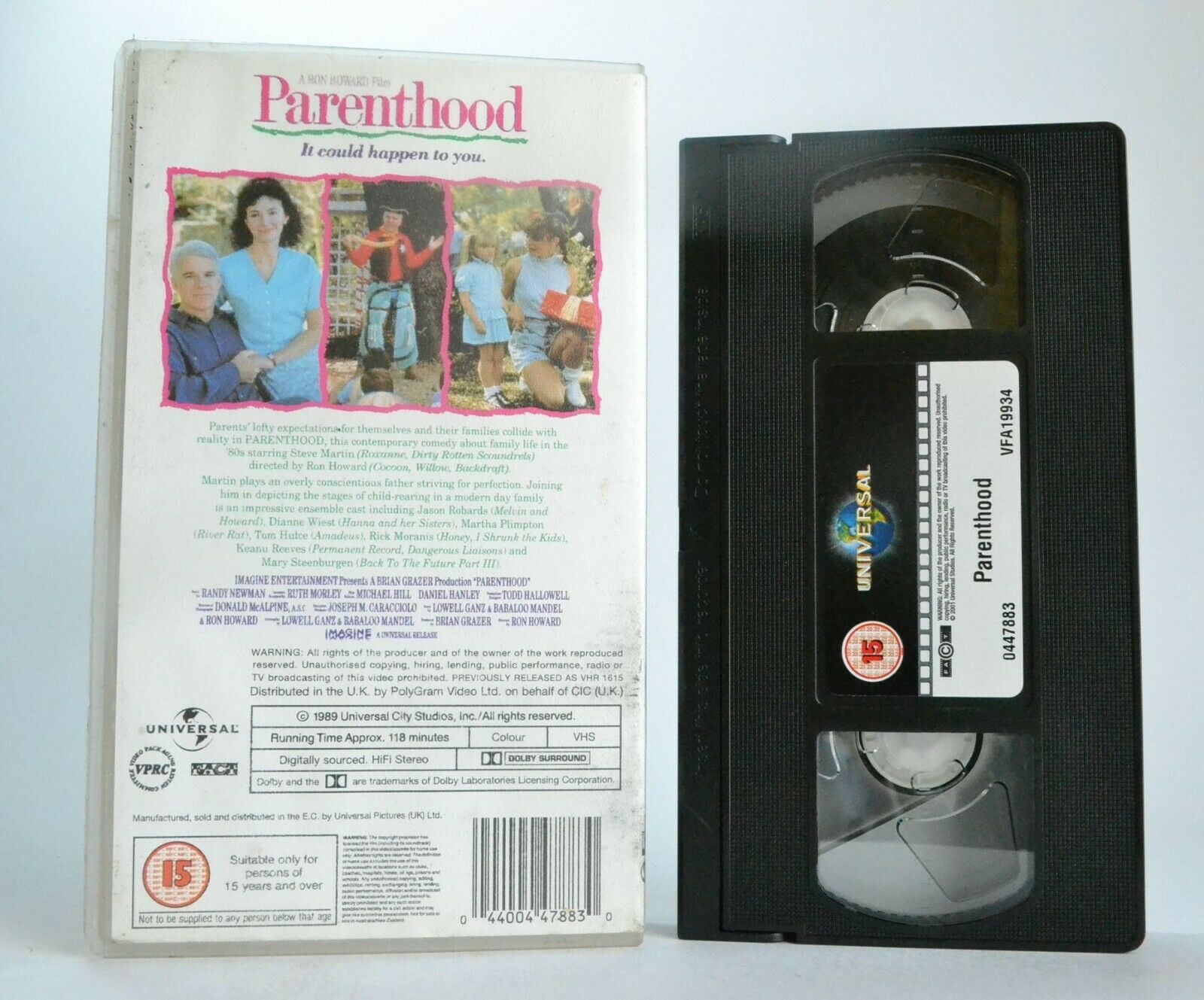 Parenthood (1989): A Ron Howard Film - Comedy - Steve Martin/Rick Moranis - VHS-