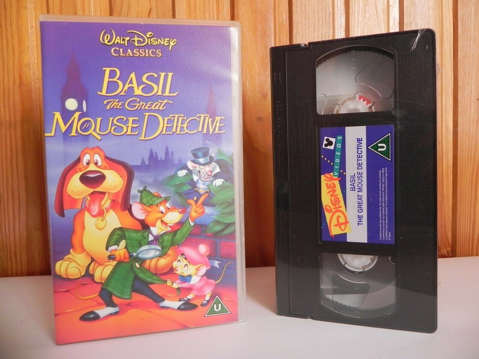 Basil The Great Mouse Detective - Disney - Brand New Sealed - Kids - Pal VHS-