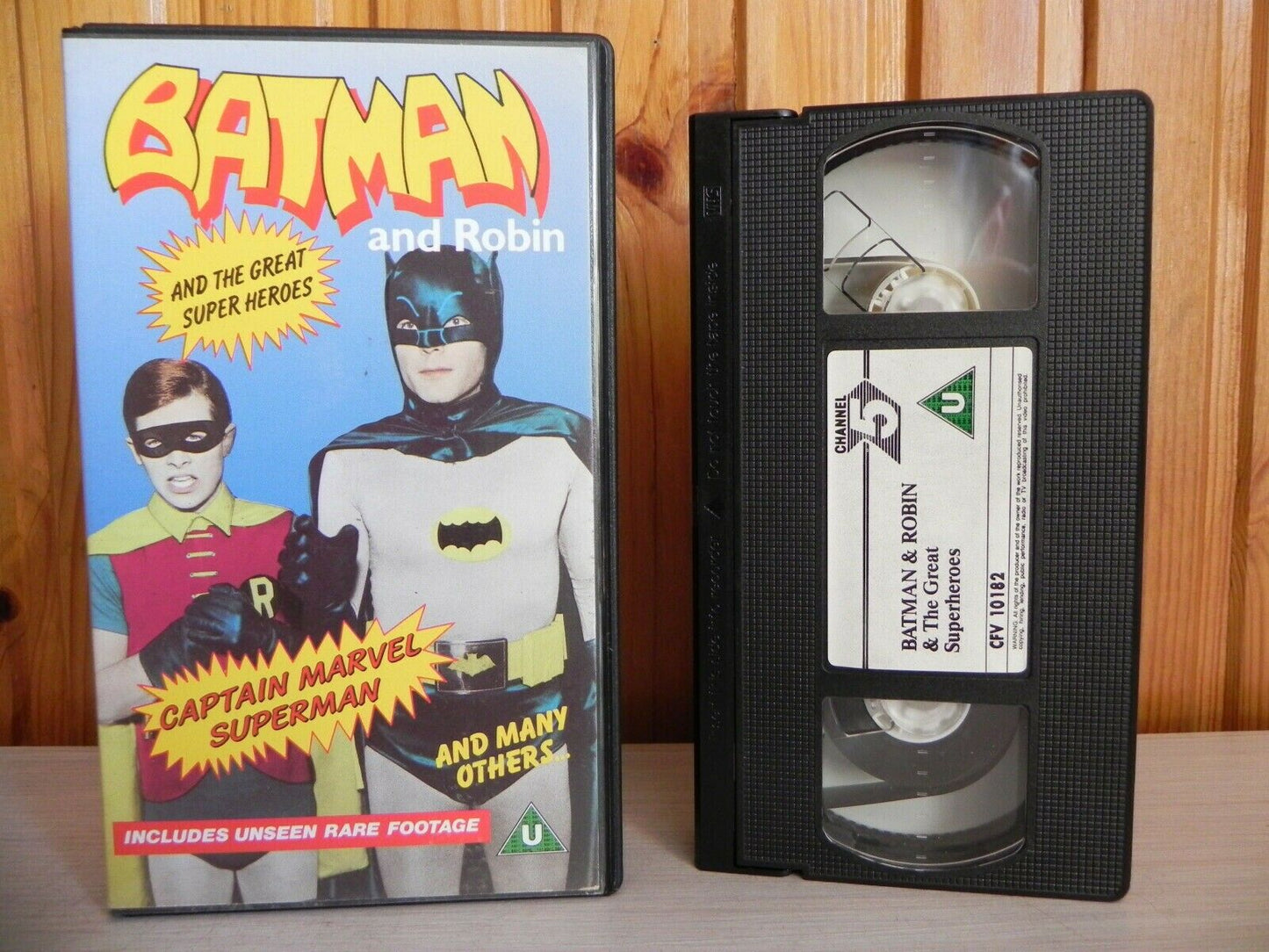 Batman & Robin - Unseen Rare Footage - Captain Marvel - Superman - 1990 - VHS-