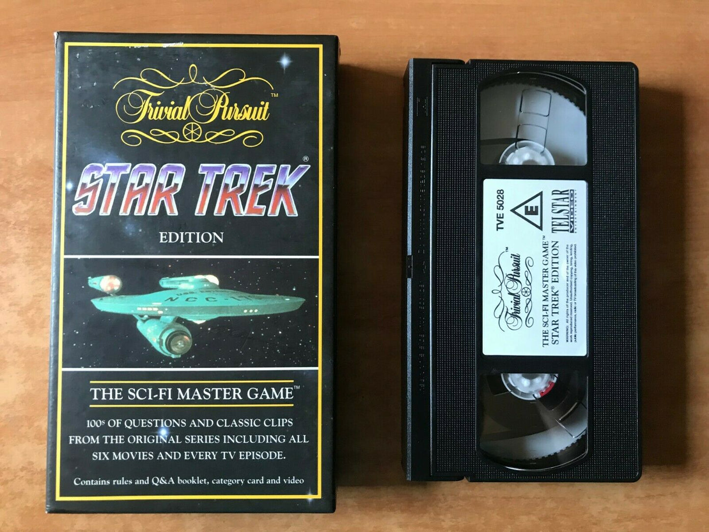 Sci-Fi Master Game [Star Trek Edition] Trivial Pursuit - Leonard Nimoy - Pal VHS-