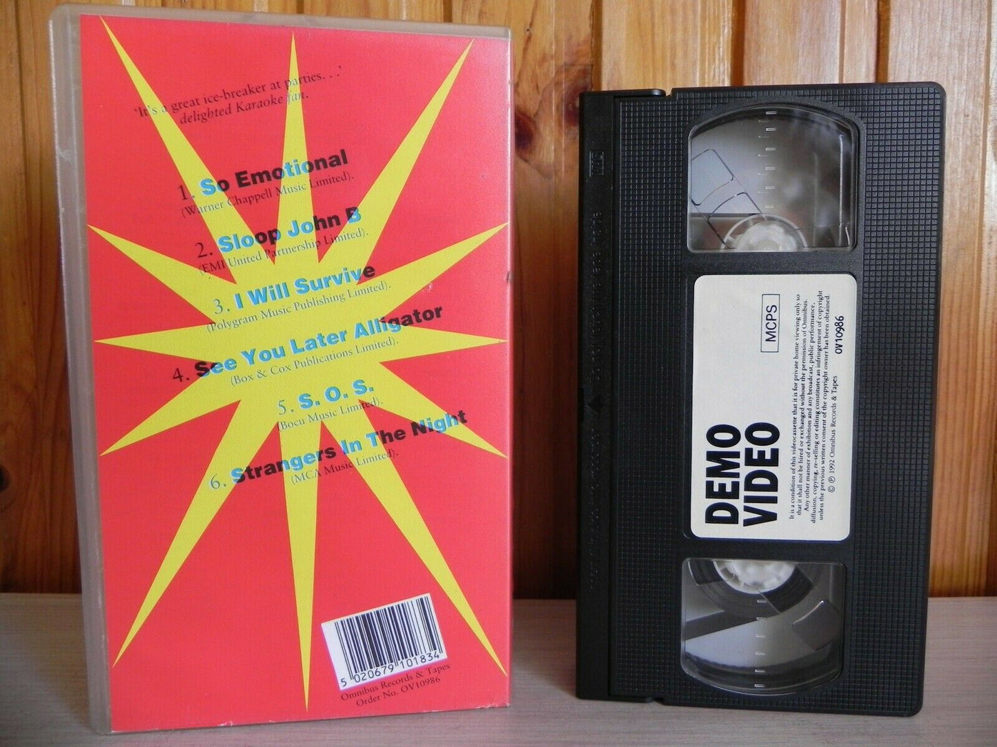 Karaoke Video! - Now, Karaoke Video Fun For Everyone - 6 Favourite Songs - VHS-
