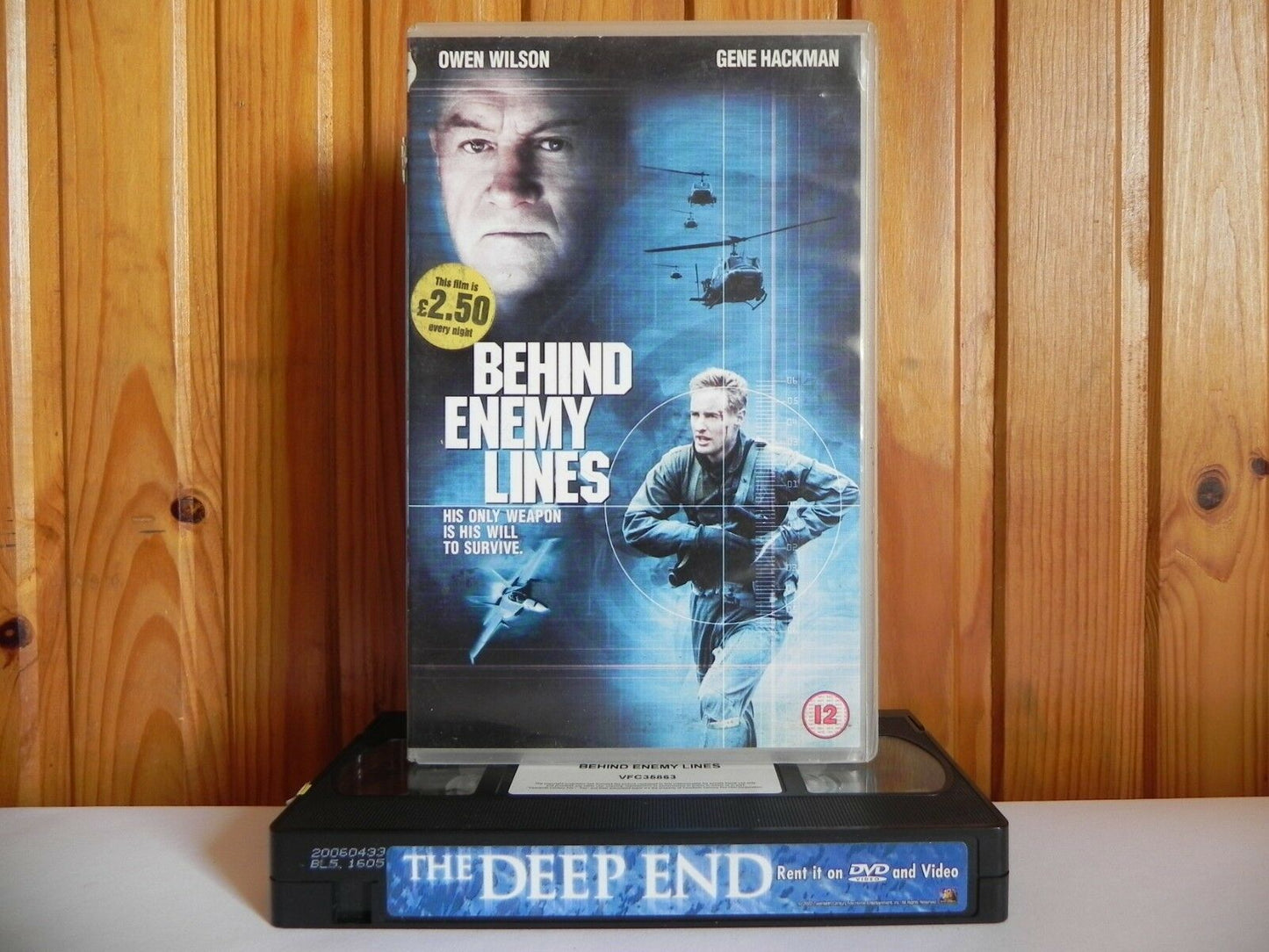 Behind Enemy Lines - Large Box - 20th Century - Action - Gene Hackman - Pal VHS-