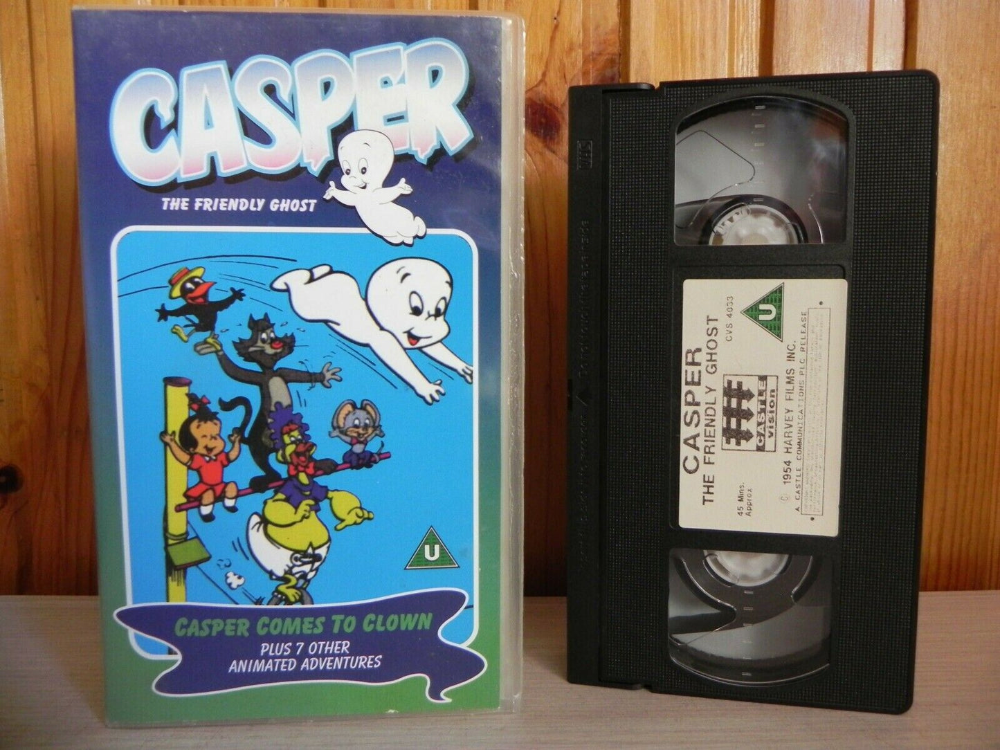 Casper: The Friendly Ghost - Casper Comes To Clown - Cartoon - Kids - Pal VHS-