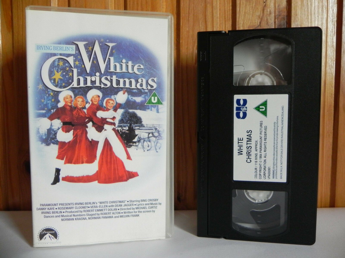 Irving Berlin's White Christmas - Paramount - Musical - Bing Crosby - Pal VHS-