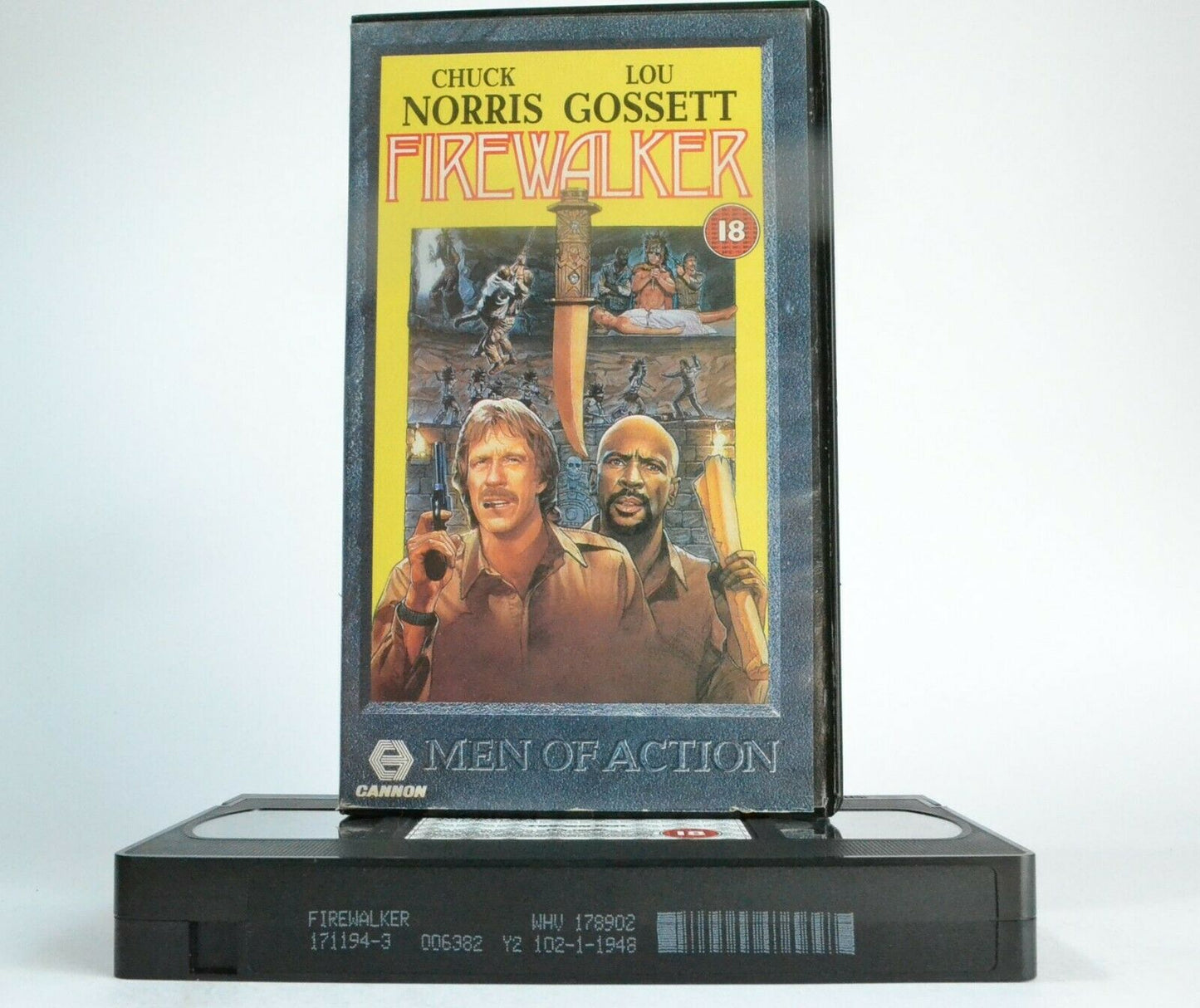 Firewalker: Action Adventure Comedy - Chuck Norris/Louis Gossett,Jr. - Pal VHS-
