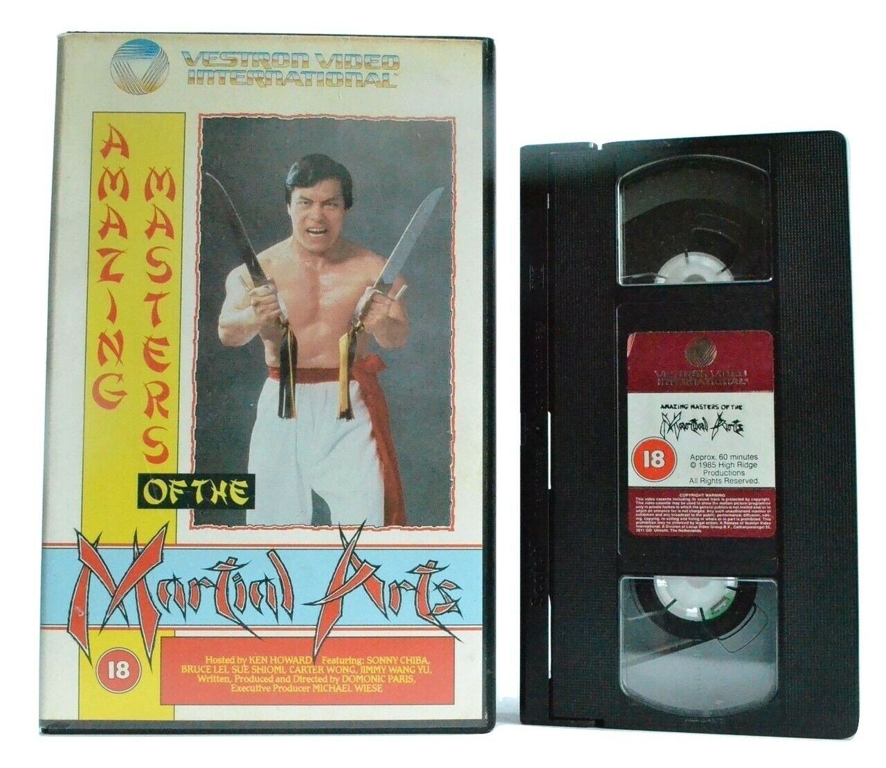 Amazing Masters Of The Martial Arts (1985) - Sonny Chiba - Bruce Lei - Pal VHS-
