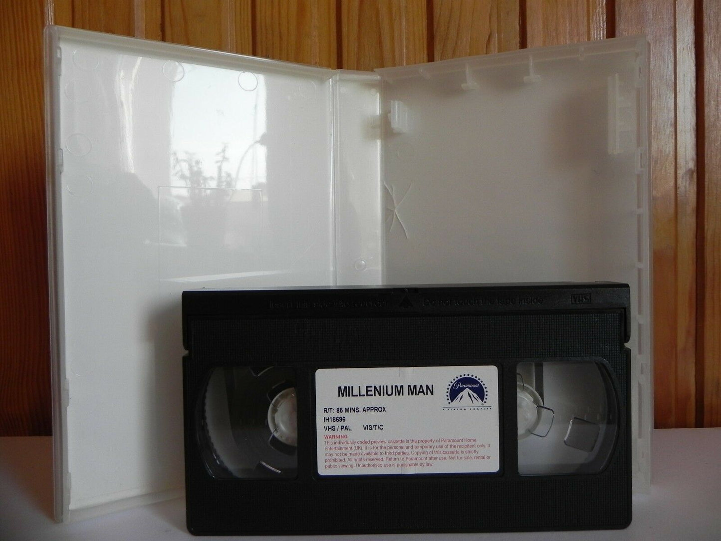 Millennium Man - Paramount - Sci-Fi - Sample - Andrew Jackson - Large Box - VHS-