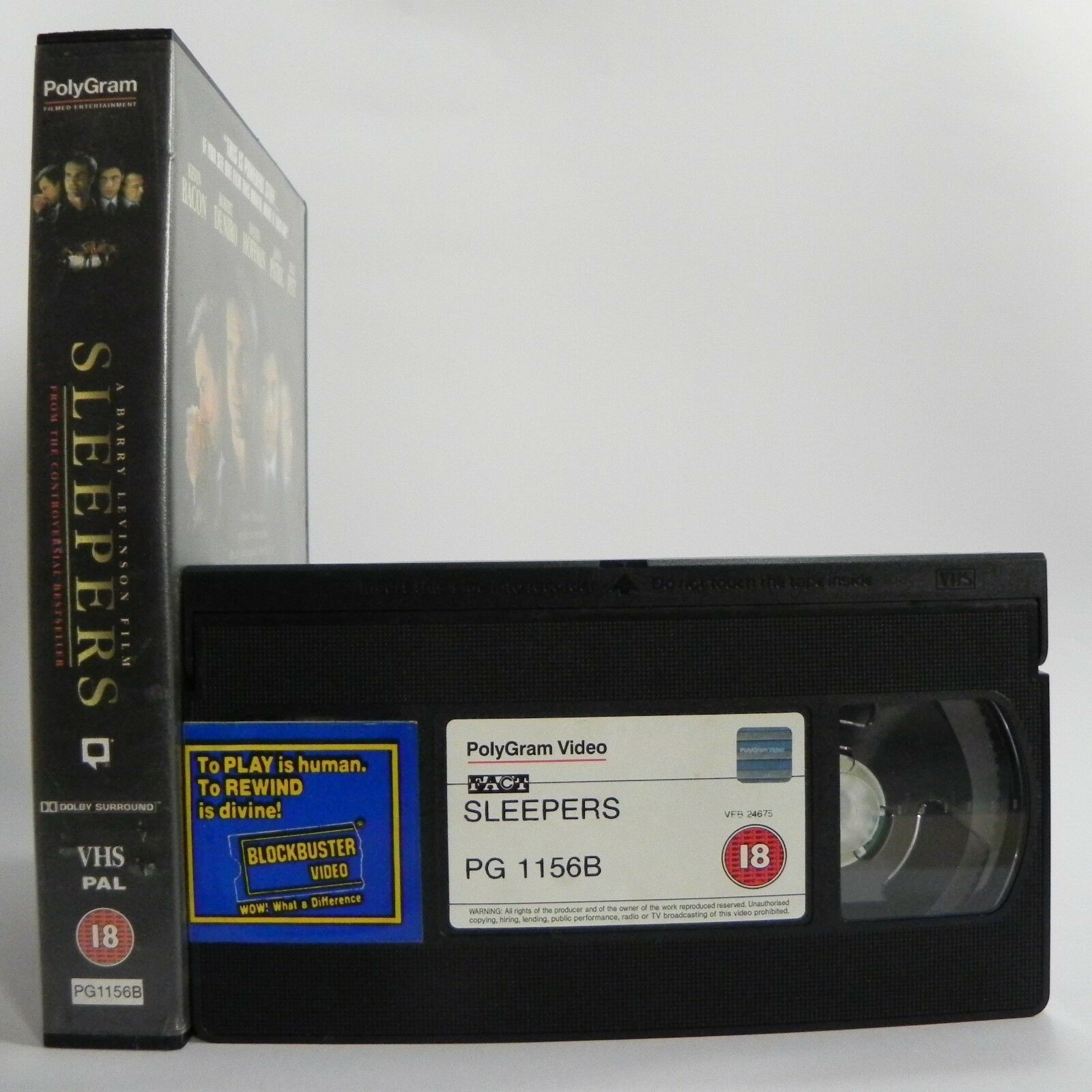 Sleepers: B.Levinson Film - Large Box - Thriller/Drama - B.Pitt/R.De Niro - VHS-