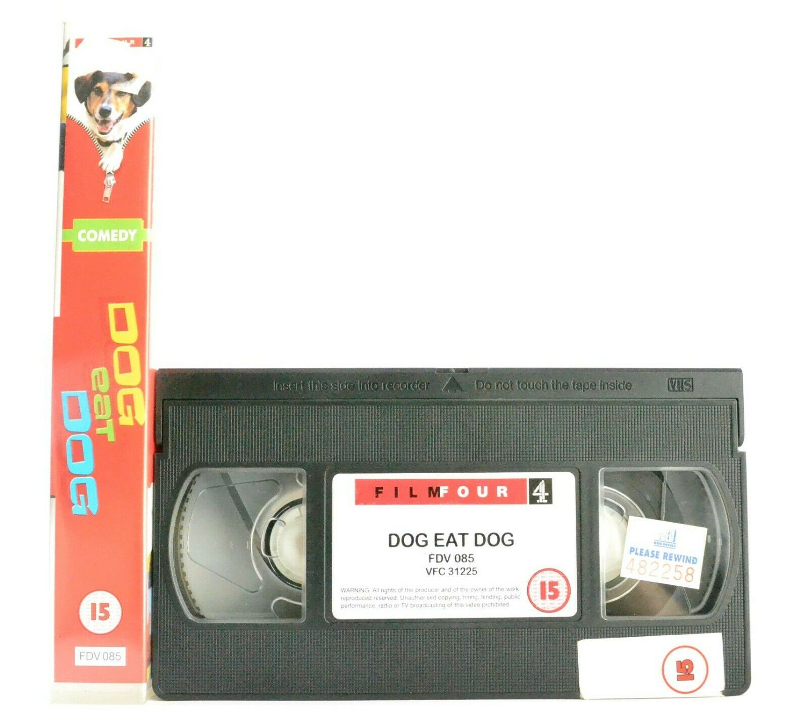 Dog Eat Dog (2001): British Comedy - Large Box - Ex-Rental - Alan Davies - VHS-