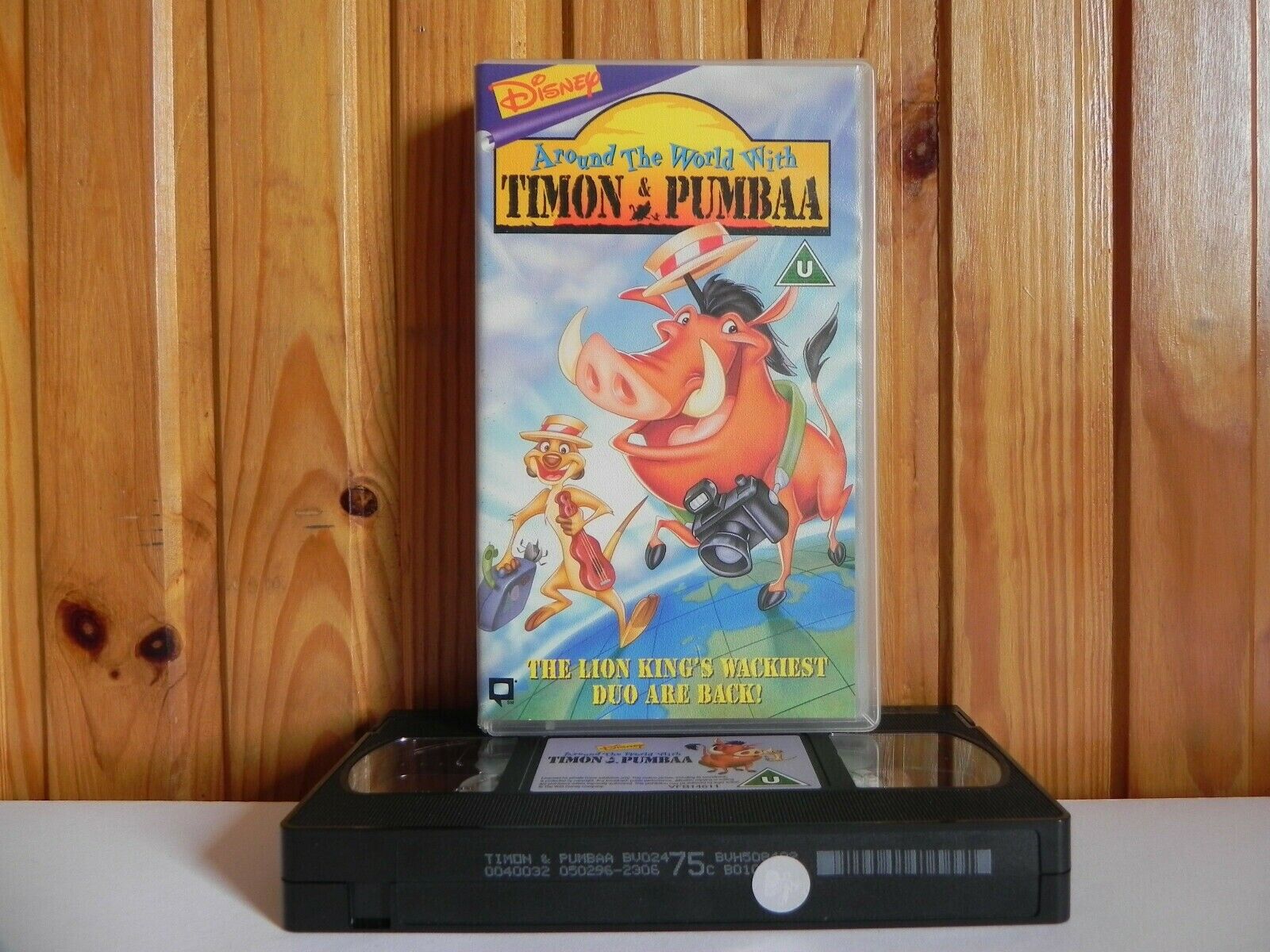 Timon & Pumbaa - Around The World - Disney - Geography Animation - Kids - VHS-