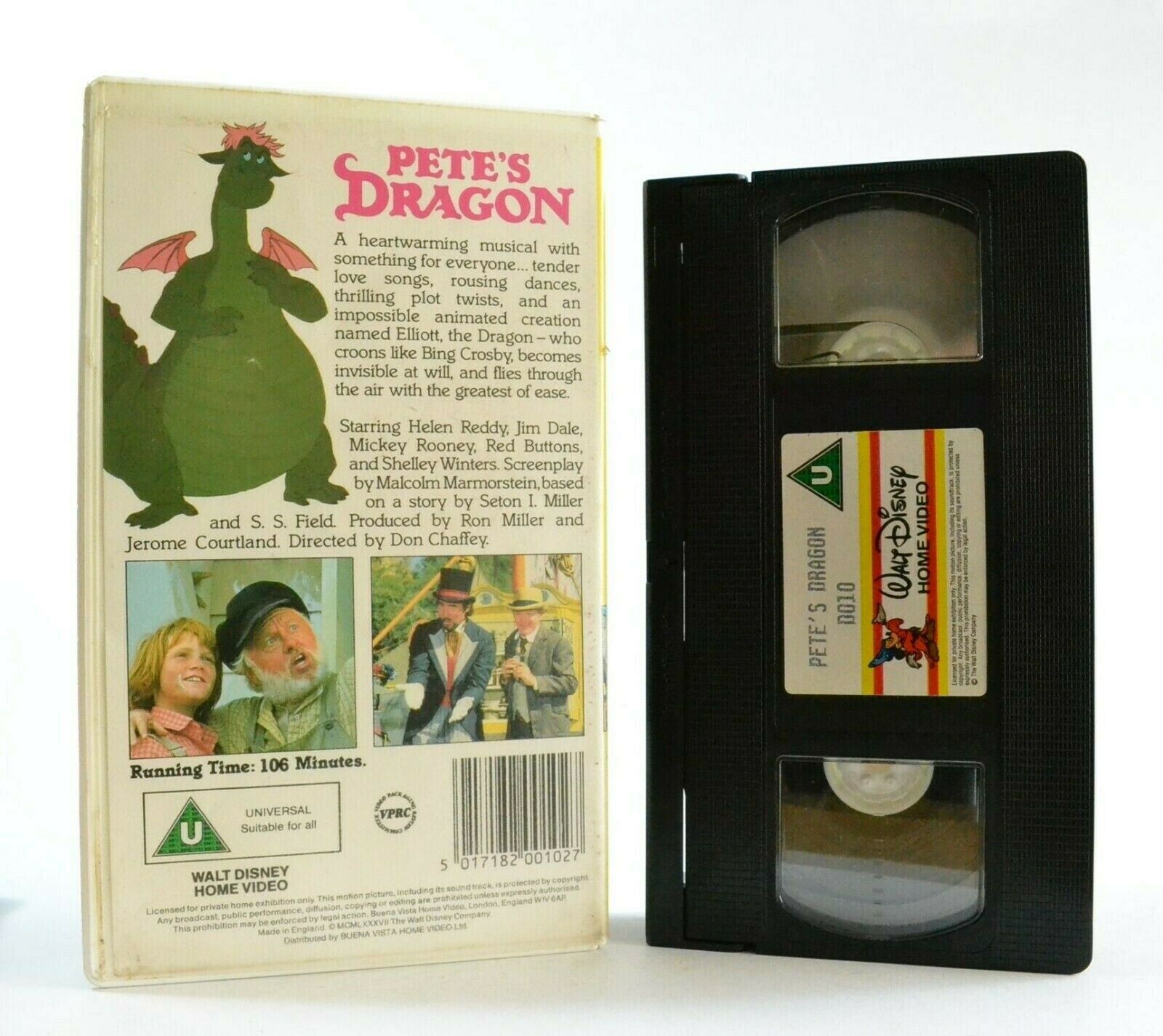 Pete's Dragon: Based On S.I.Miller Story - Musical/Animation - Children's - VHS-