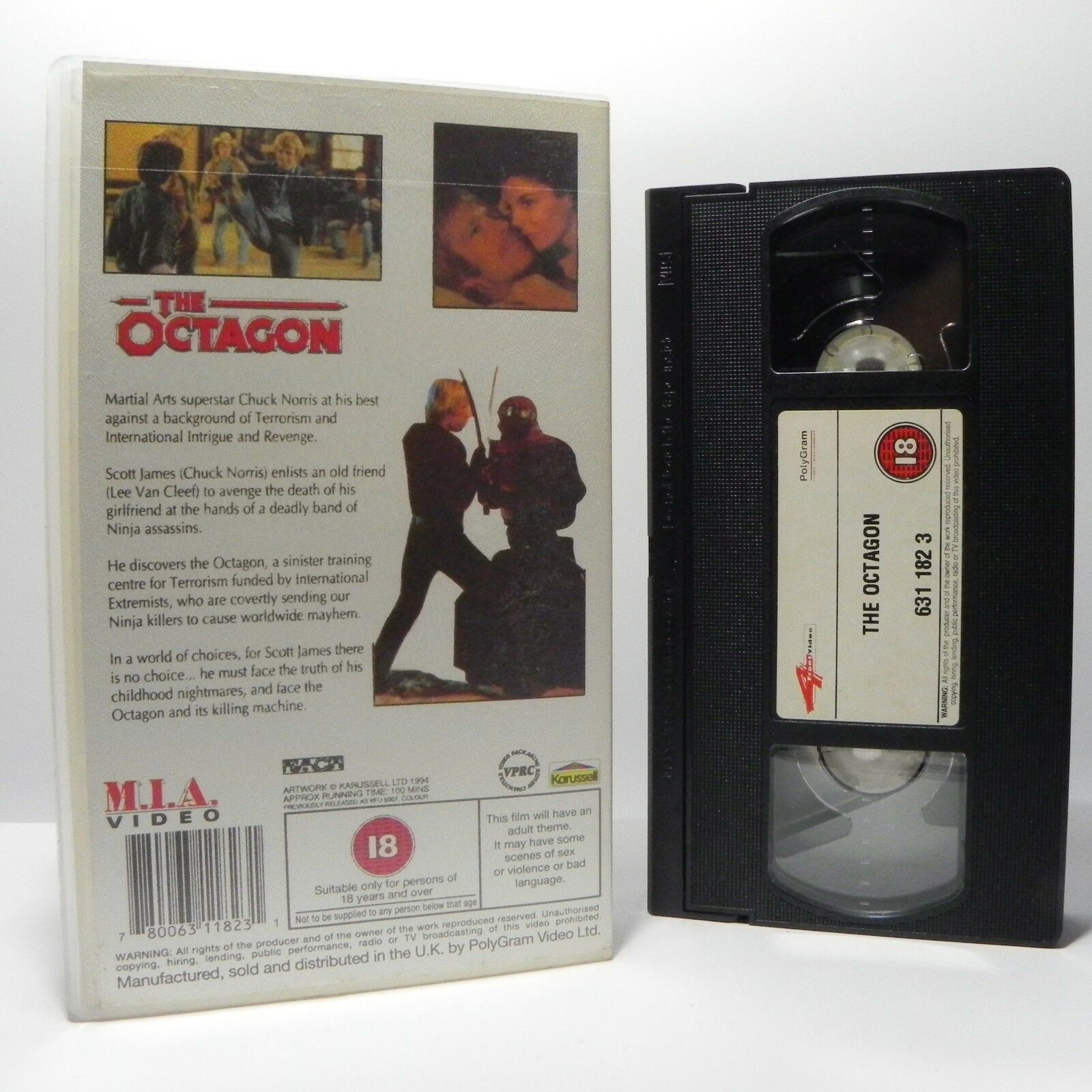 The Octagon: Chuck Norris - Martial Arts (1994) - L.Van Cleef/K.Carlson - VHS-