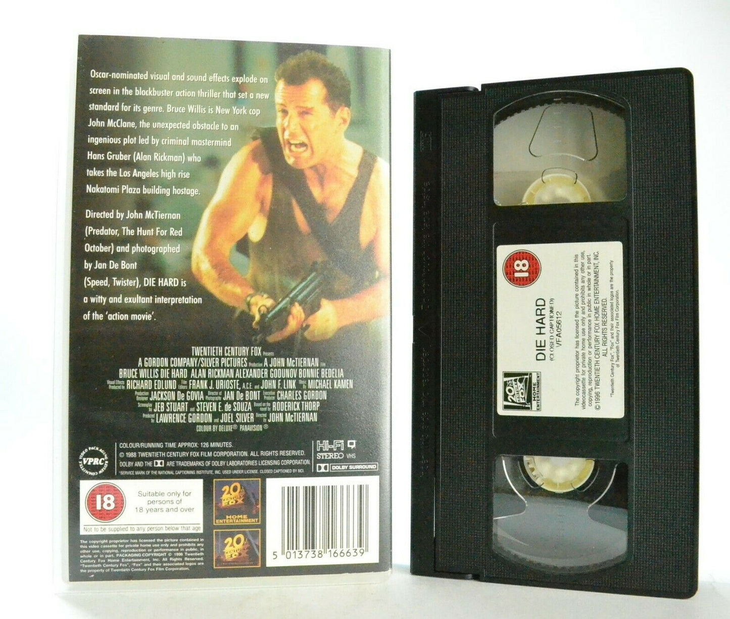 Die Hard (1988): Action - Bruce Willis/Alan Rickman - "Greatest Christmas" - VHS-