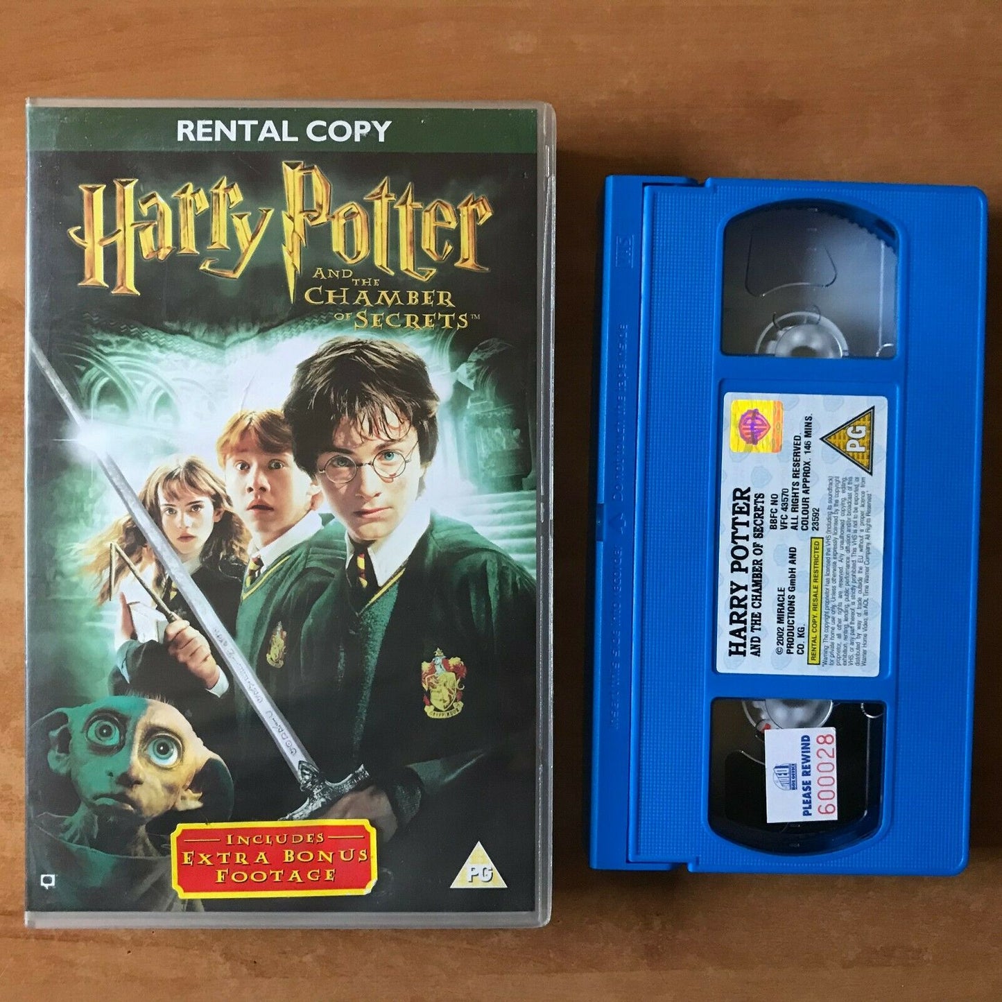 Harry Potter And Chamber Of Secrets (2002): Fantasy - Large Box [Rental] Pal VHS-