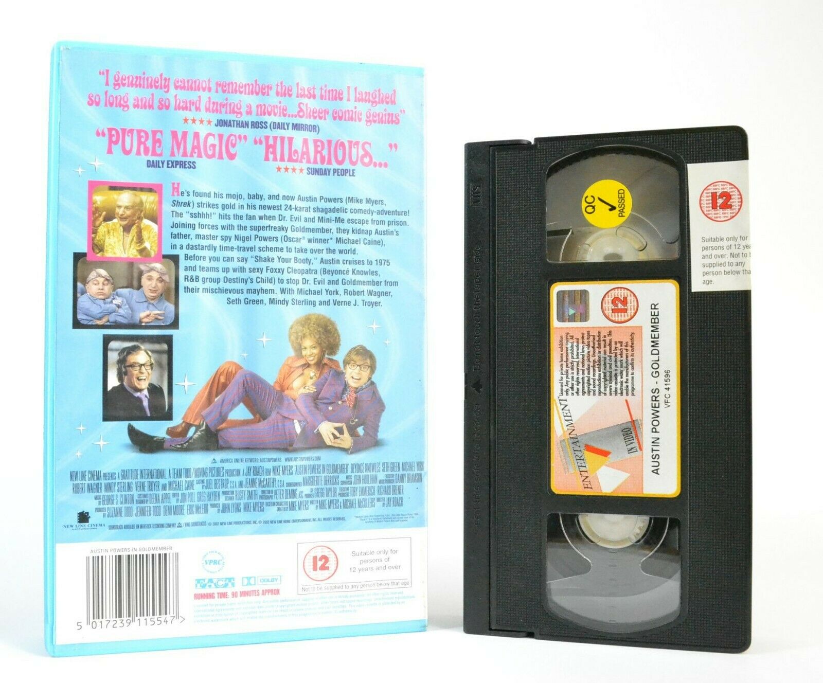 Austin Powers In Goldmember: Spy Action Comedy - Large Box - M.Myers - Pal VHS-