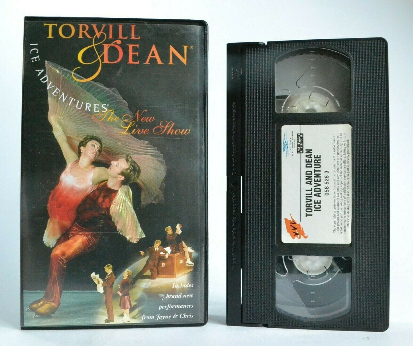 Torvill And Dean: Ice Adventures - Live Show - International Skaters - Pal VHS-