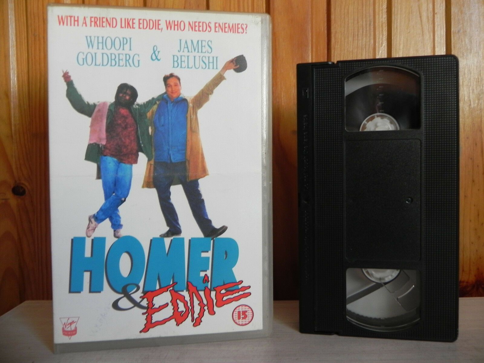 Homer And Eddie - Virgin - Comedy - Whoopi Goldberg - James Belushi - Pal VHS-