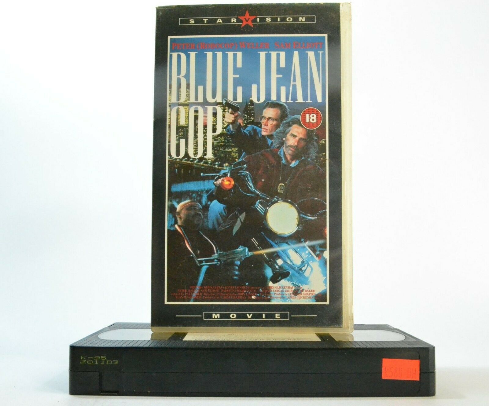 Blue Jean Cop (1988): Drug War Action - Peter 'Robocop' Weller/Sam Elliott - VHS-