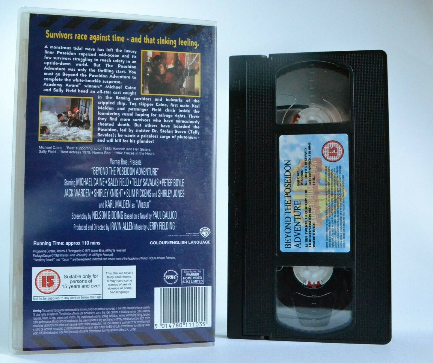Beyond The Poseidon Adventure (1979): Action/Adventure - Michael Caine - Pal VHS-