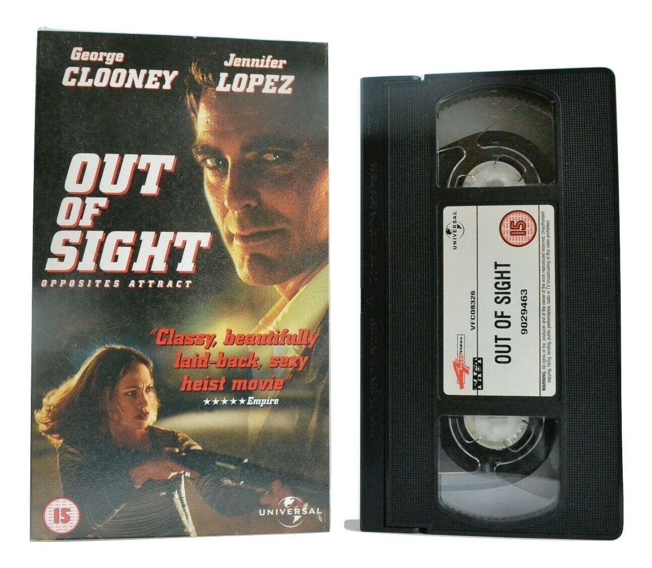 Out Of Sight (1998): Impressive-Slick-Thriller - Rahmes/Clooney/Lopez - Pal VHS-