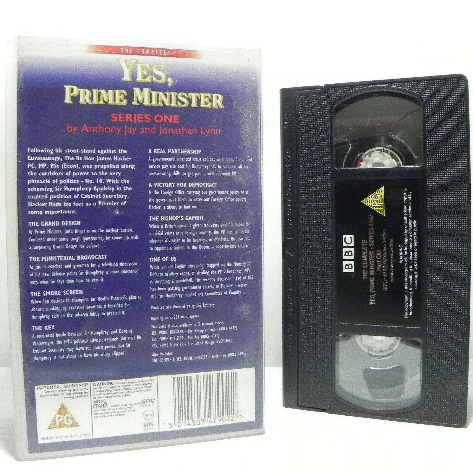 Yes, Prime Minister - Series One - BBC Classic Series - P.Eddington - Pal VHS-