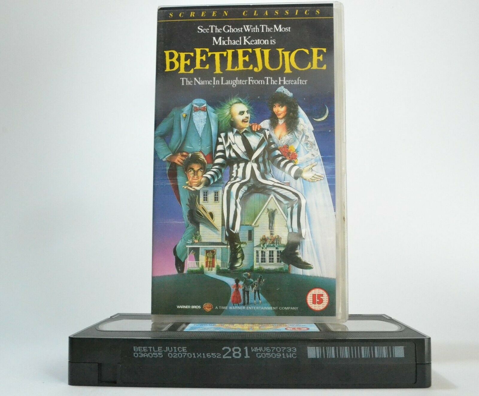 Beetlejuice (1988) - <Tim Burton> - High Comic Fantasy - Michael Keaton - VHS-