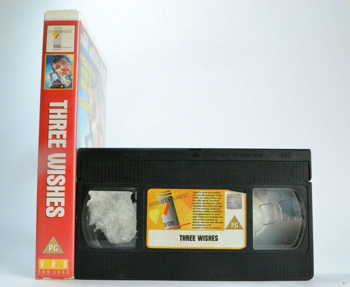 Three Wishes (1995) - Fantasy Drama -<[Large Box]>- Patrick Swayze - Pal VHS-