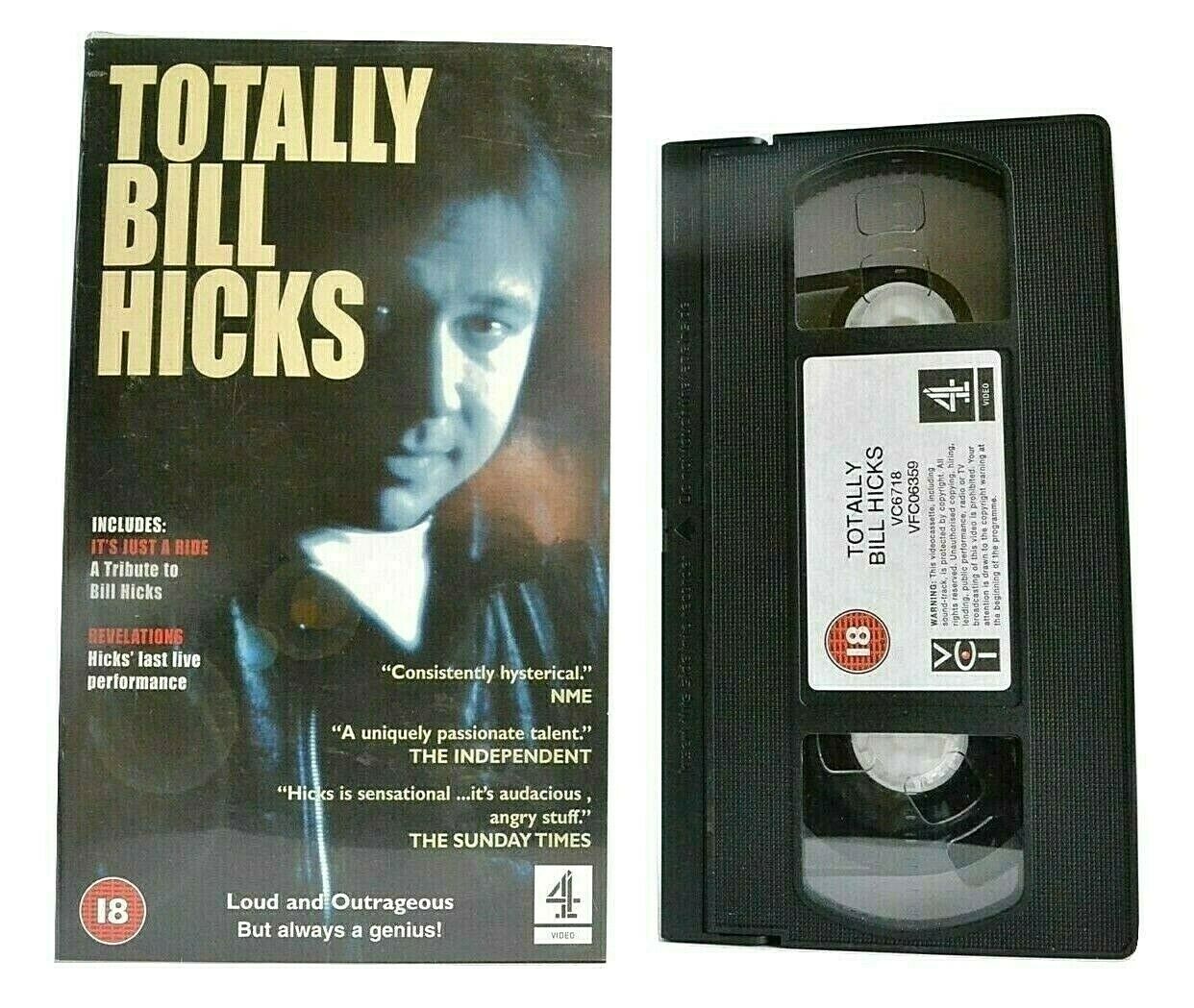 Totally Bill Hicks -'Revelations'- Stand-Up - Dominion Theatre/London - Pal VHS-