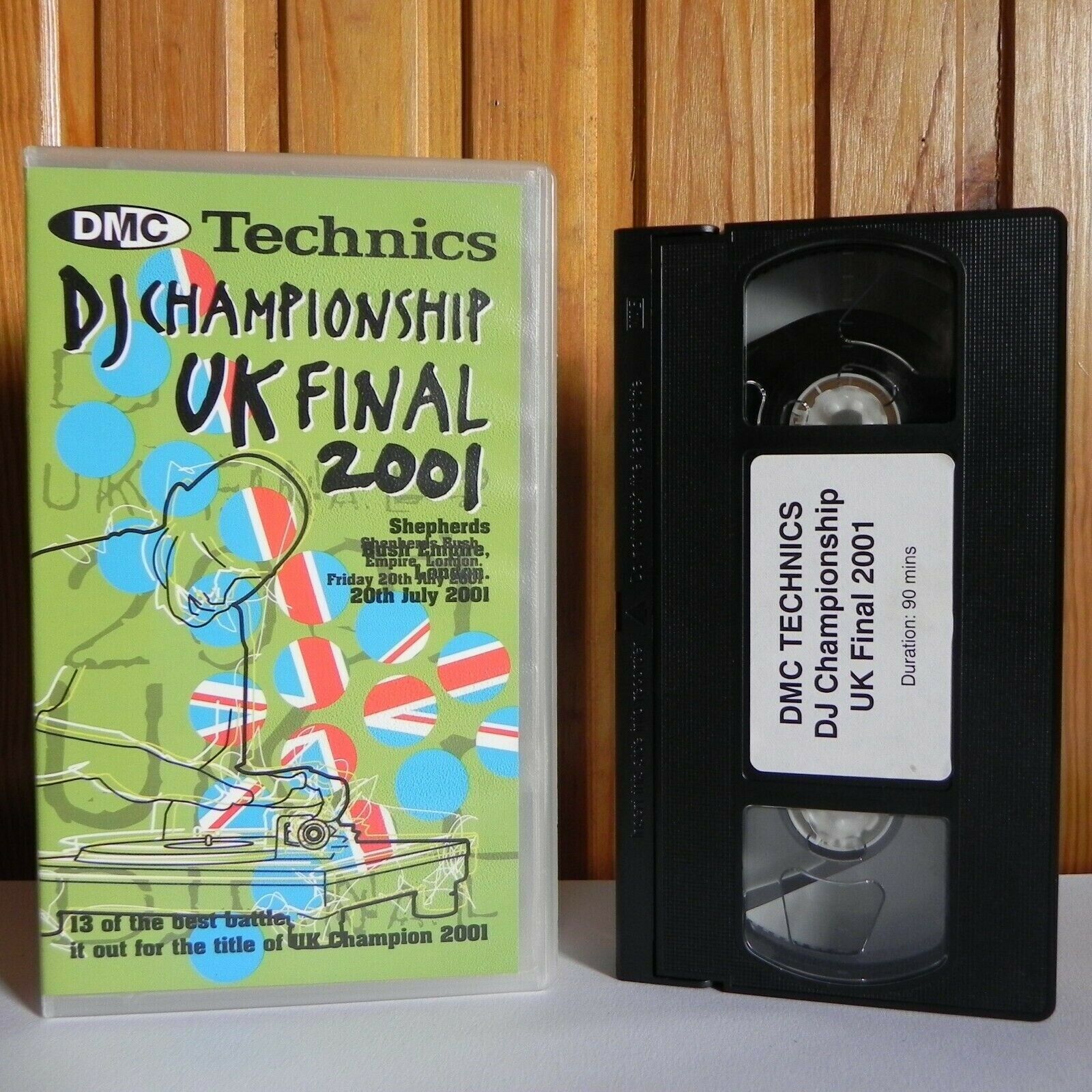 DMC Technics DJ Championship - UK Final 2001 - 20th July - Bush Empire - Pal VHS-