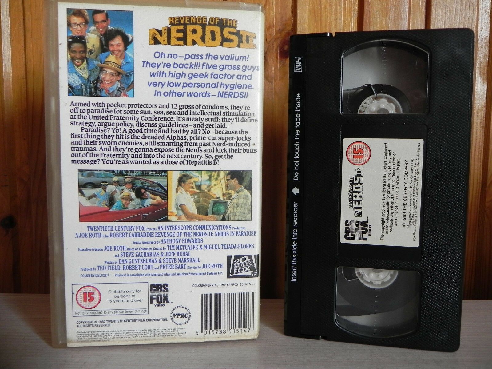 Revenge Of The Nerds 2 - Nerds In Paradise - CBS/FOX - Anthony Edwards - Pal VHS-