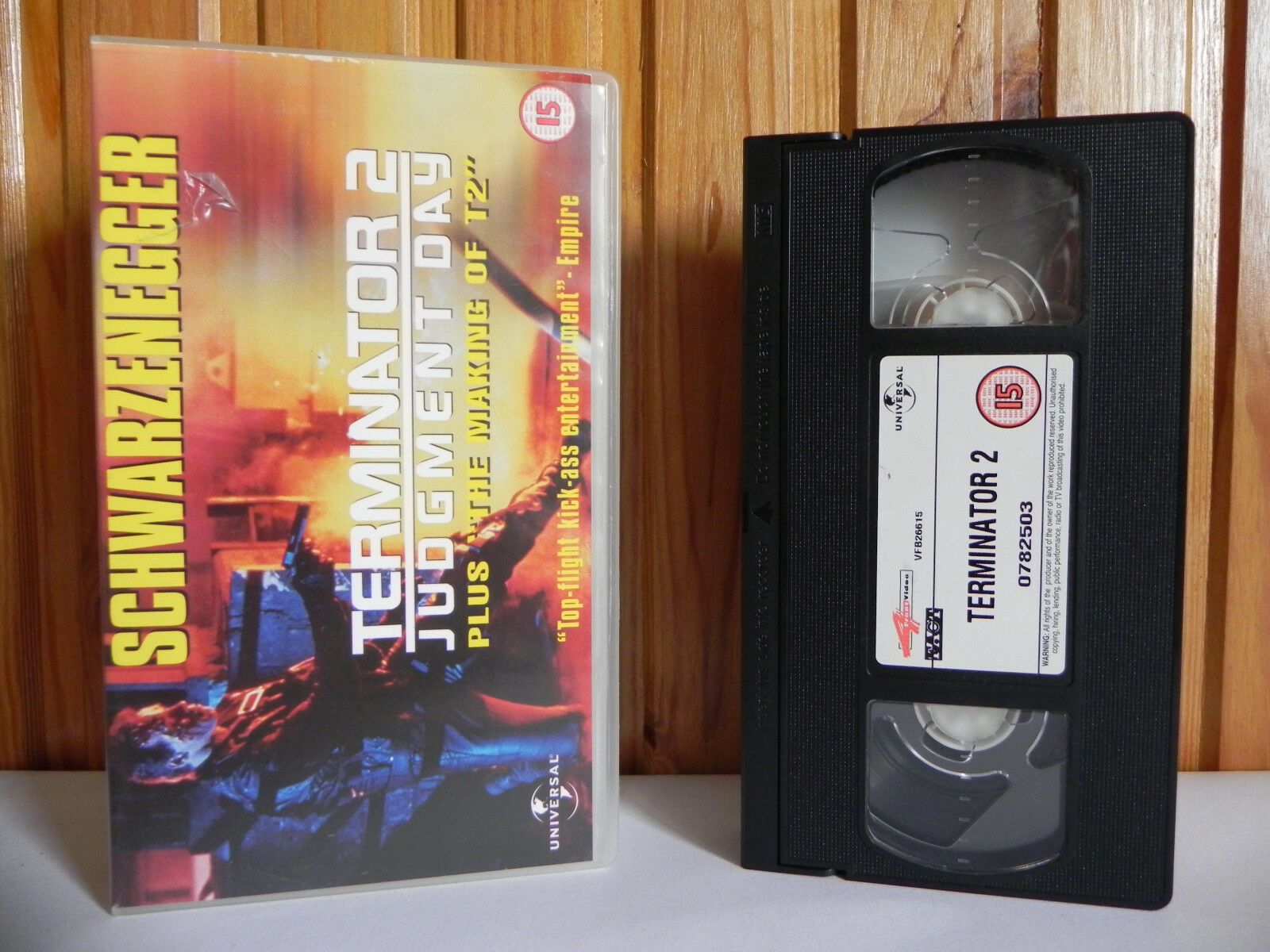 Terminator 2: Judgment Day - Universal - Sci-Fi - Plus The Making Of T2 - VHS-