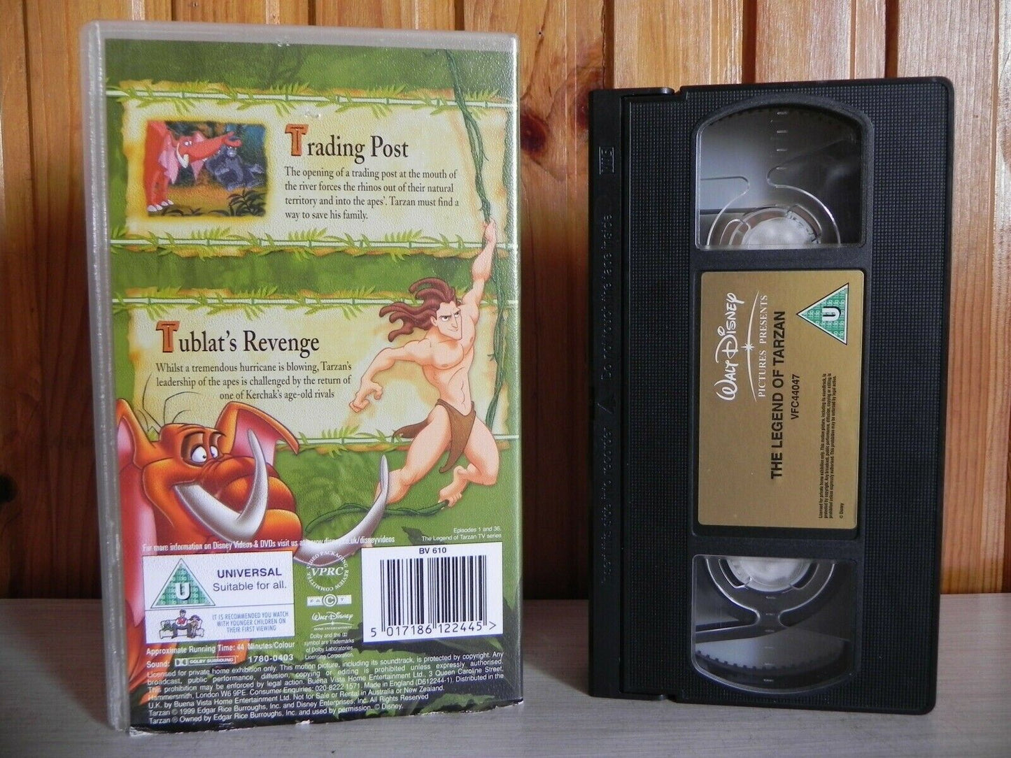 The Legend Of Tarzan TV - Disney - Two Great Episodes - Cartoon - Kids - VHS-