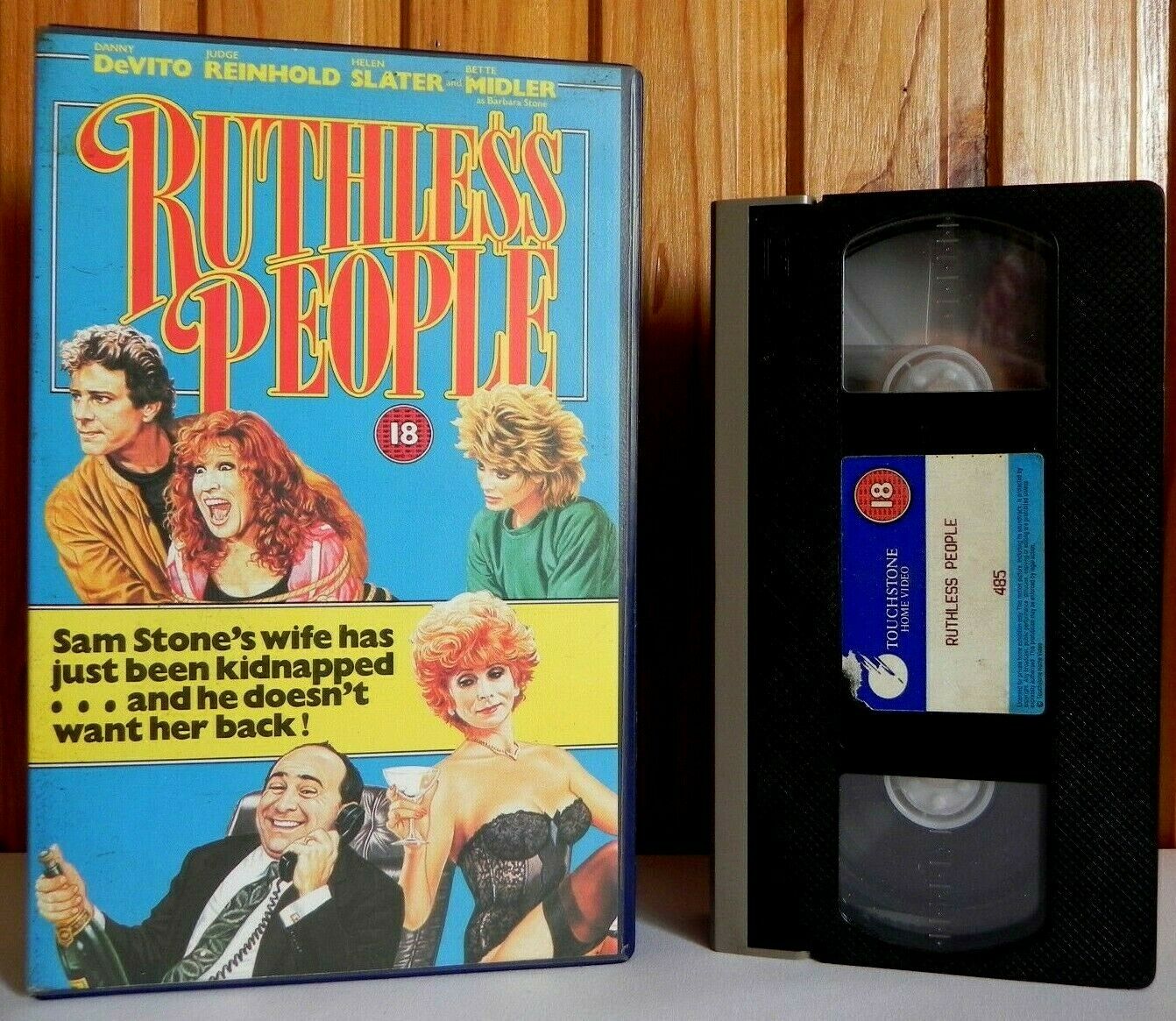 Ruthless People - Touchstone - Comedy - Danny DeVito - Large Box - Pal VHS-