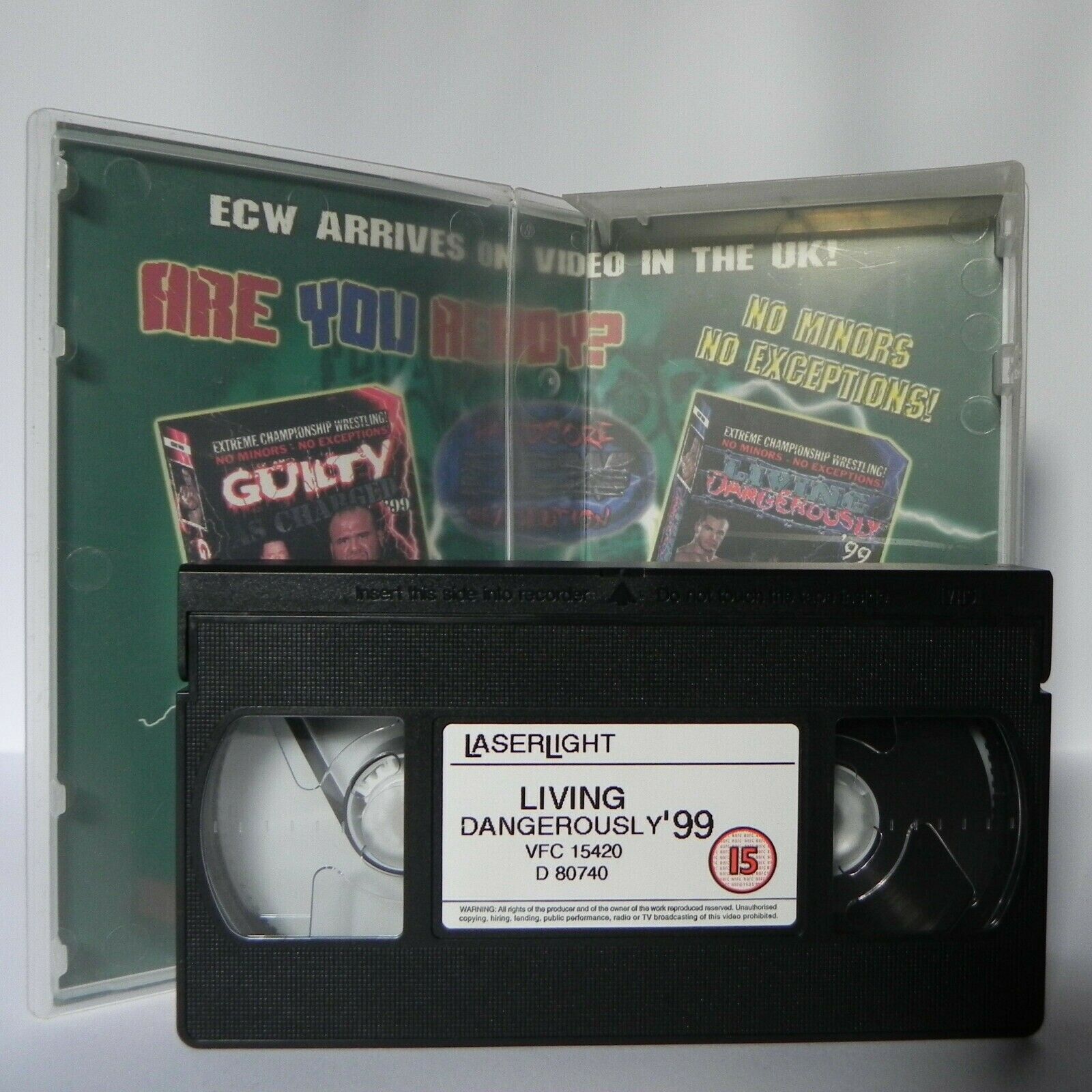 Living Dangerously (1999) Wrestling - Xreme Championship - Hardcore Action - VHS-