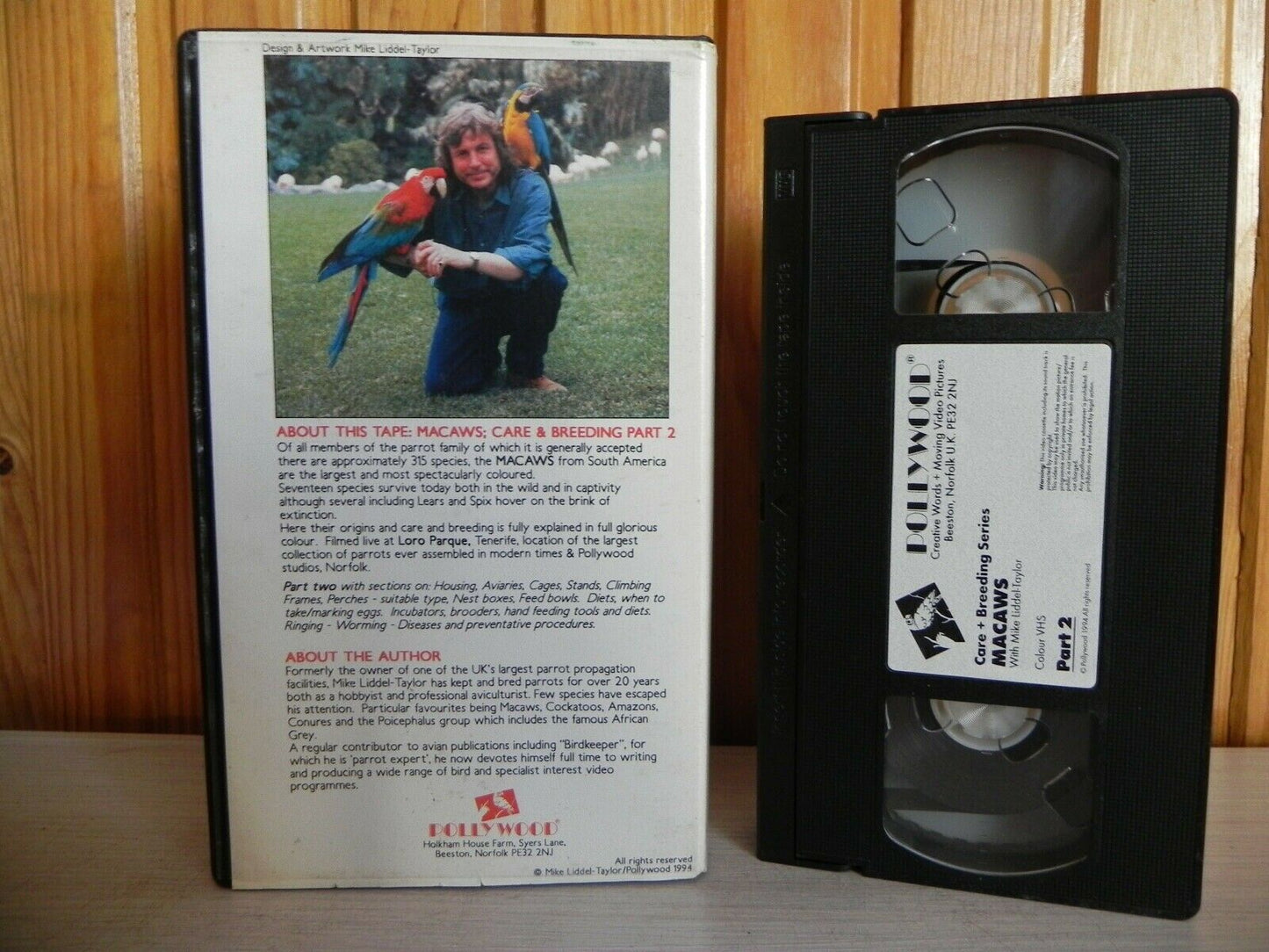 Macaws - Part 2 - Care And Breeding Series - Mike Liddler-Taylor - Pal VHS-