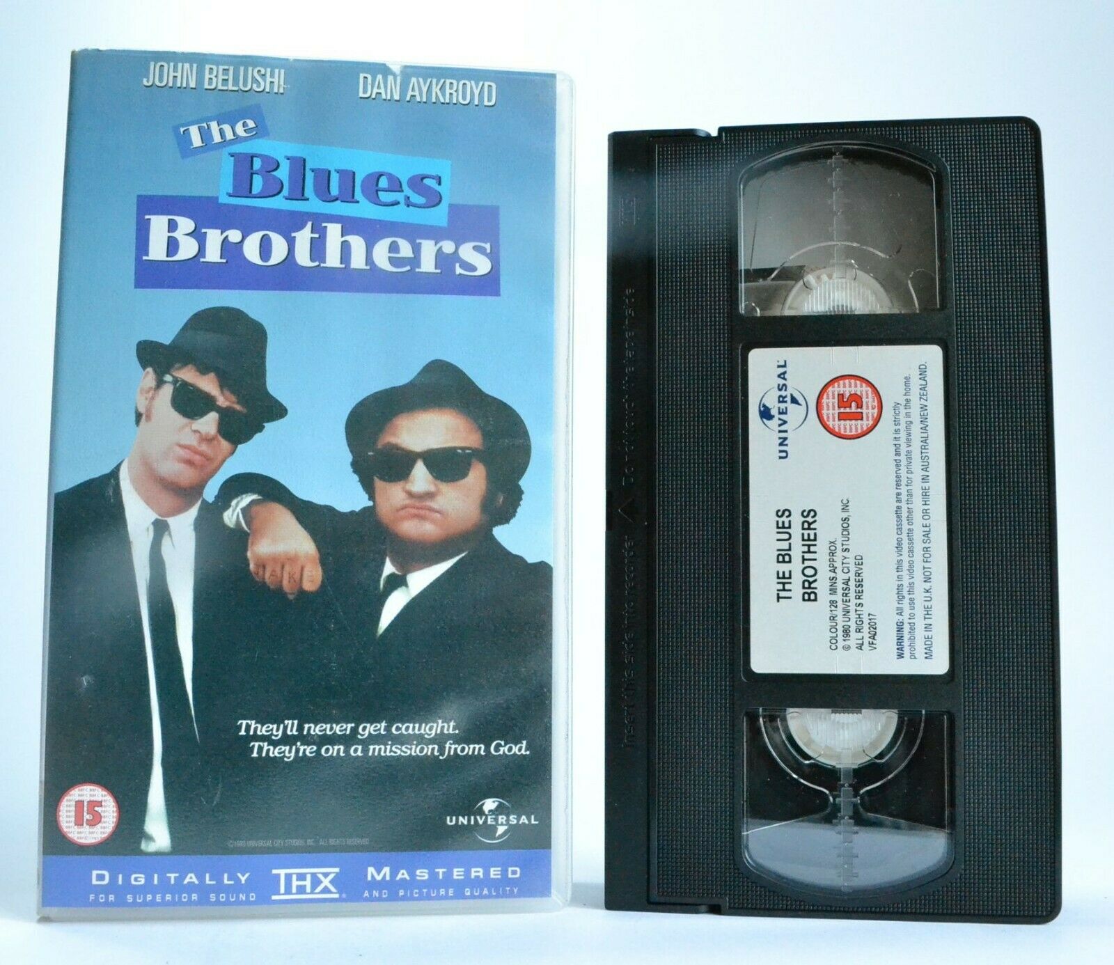 The Blues Brothers (1980) THX Remastered - Belushi & Aykroyd - Crime Smash - VHS-