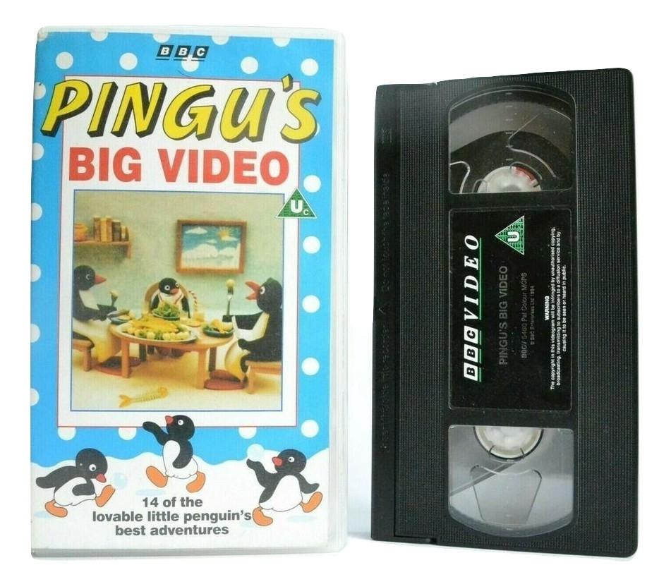 Pingu: Big Video - Lovable Penguin - Animated Adventures - Children's - Pal VHS-