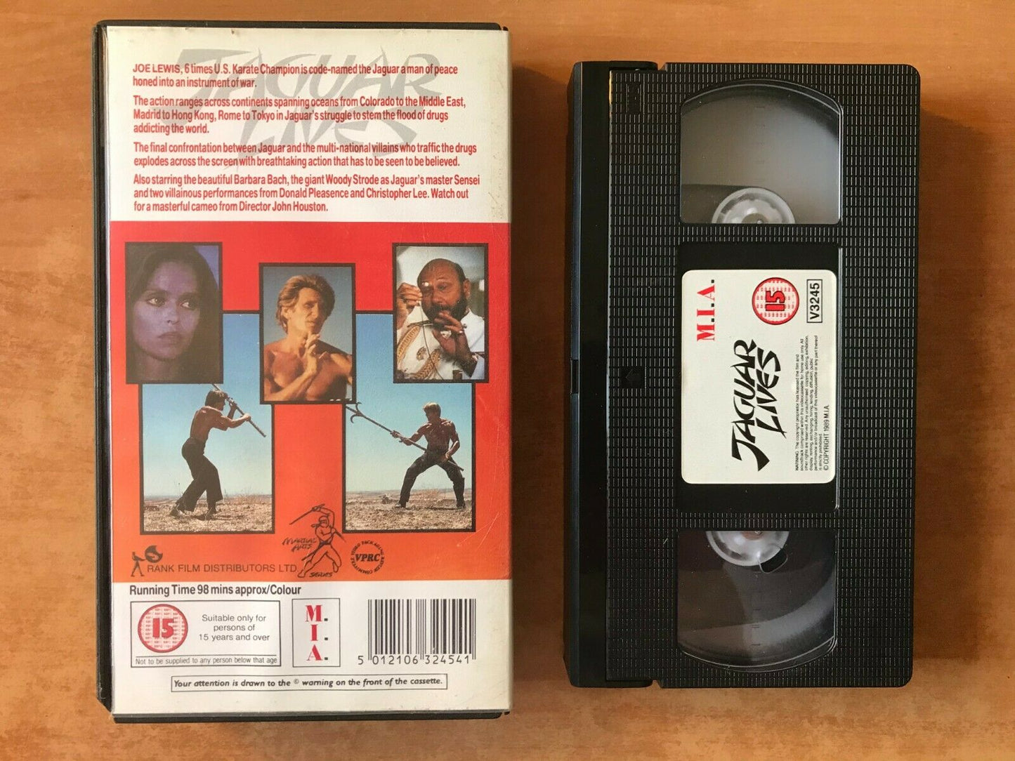 Jaguar Lives: Martial Arts Action - Drug Ring Bust Up - Christopher Lee - VHS-