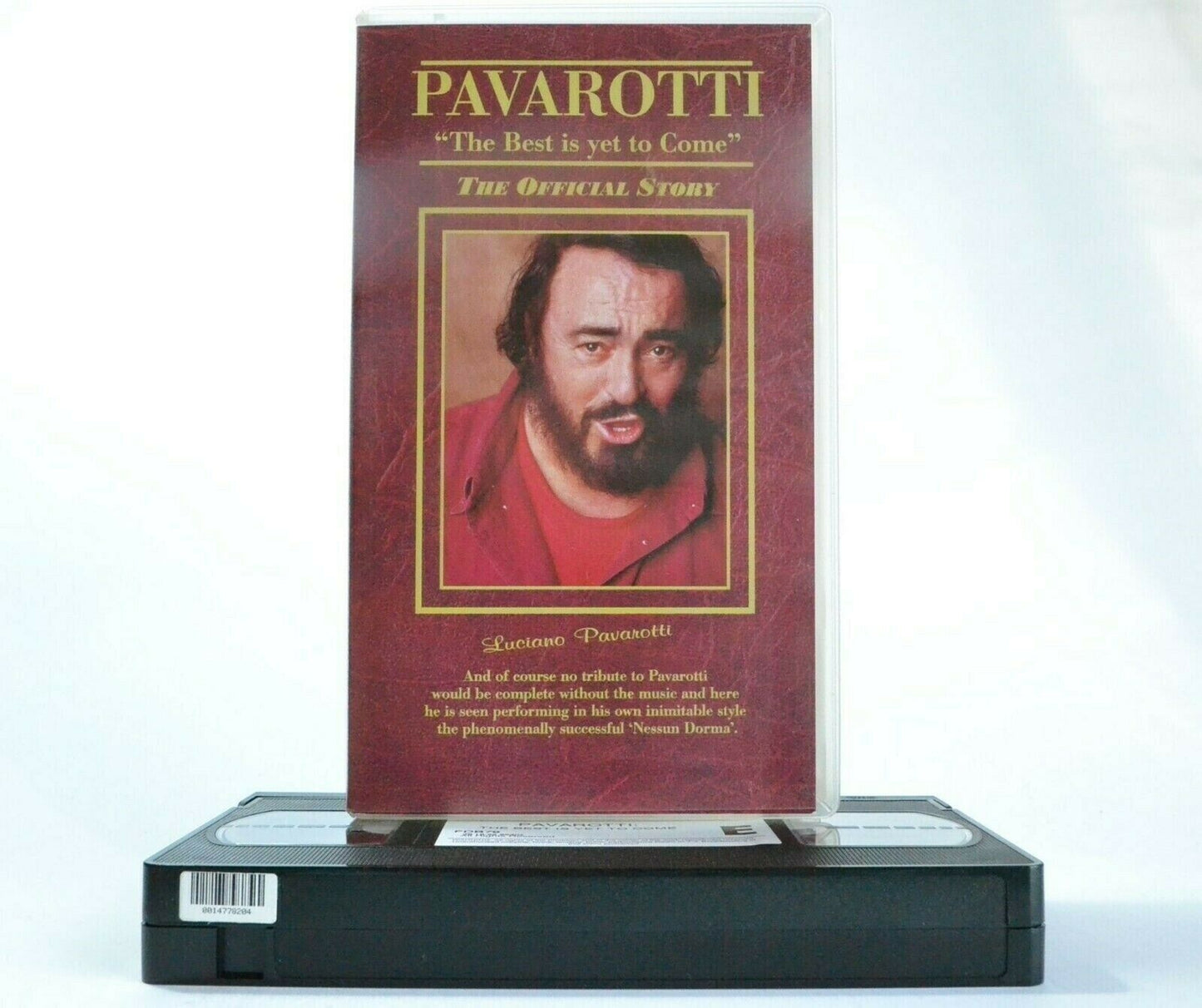 Luciano Pavarotti: The Official Story - Documentary - Live Performances - VHS-