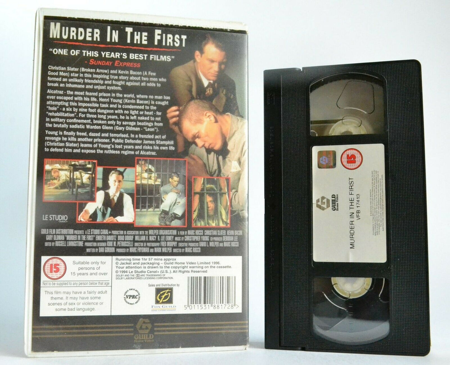 Murder In The First: Based On True Story - Prison Drama - Gary Oldman - Pal VHS-