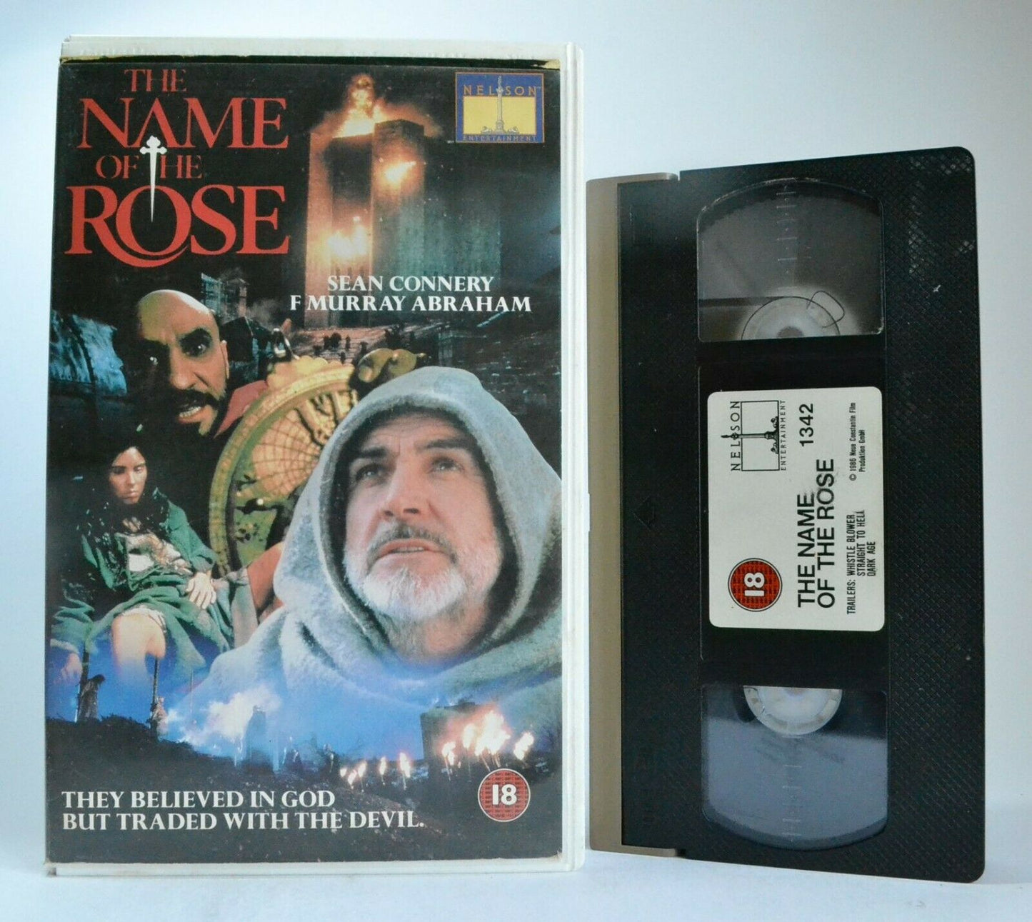 The Name Of The Rose (1986): Historical Drama - Based On U.Eco Novel - Pal VHS-