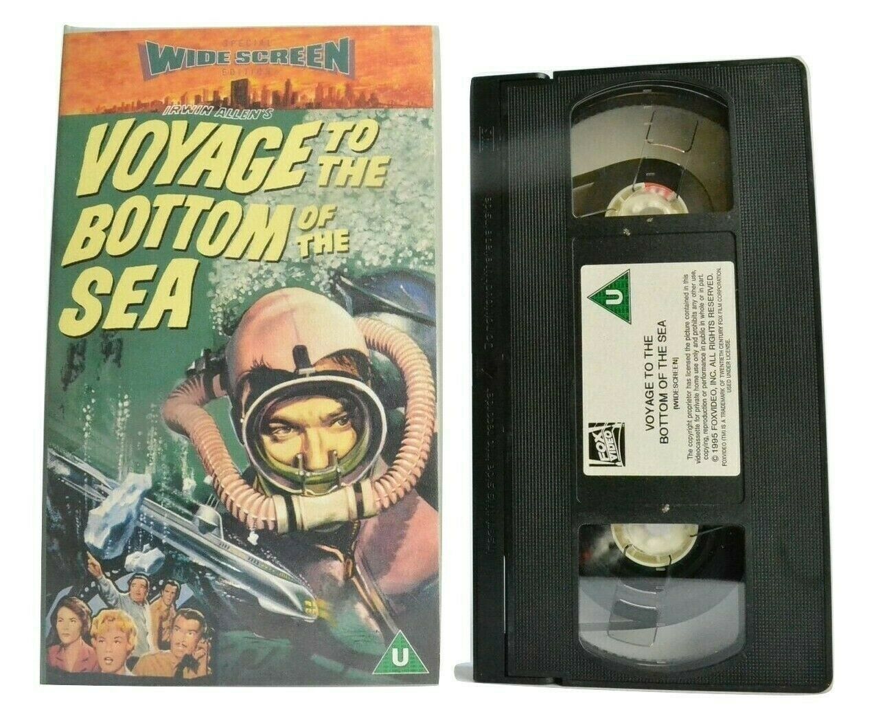 Voyage To The Bottom Of The Sea [Widescreen] Sci-Fi Action - Barbara Eden - VHS-